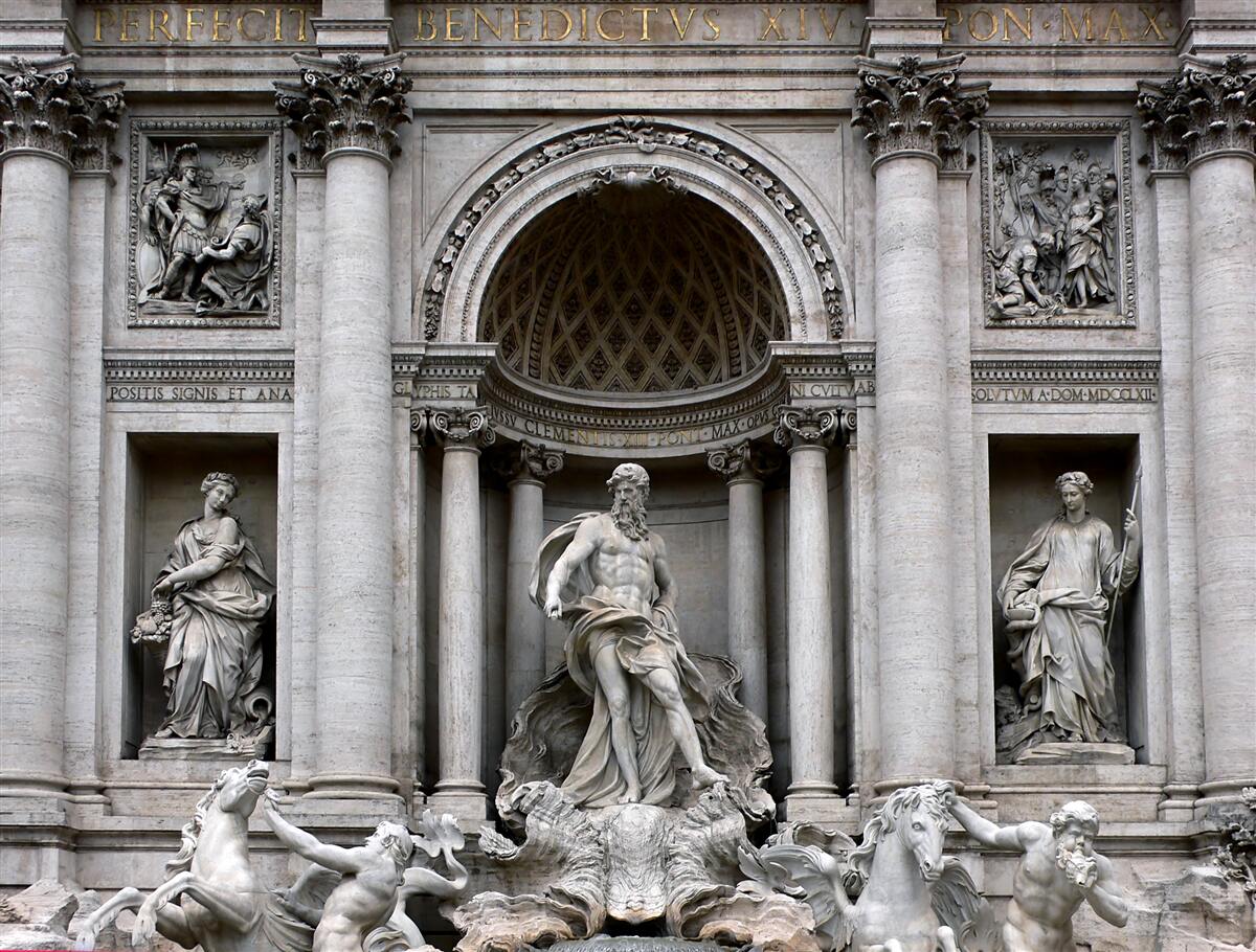 Fototapeta Sochy fontány Treves