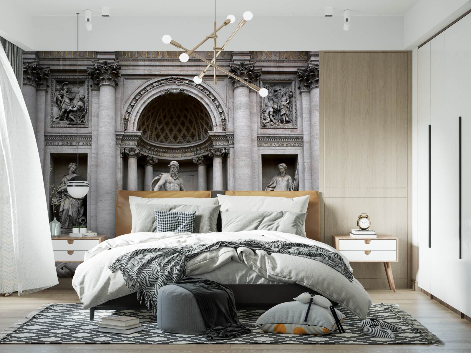 Fototapeta Sochy fontány Treves