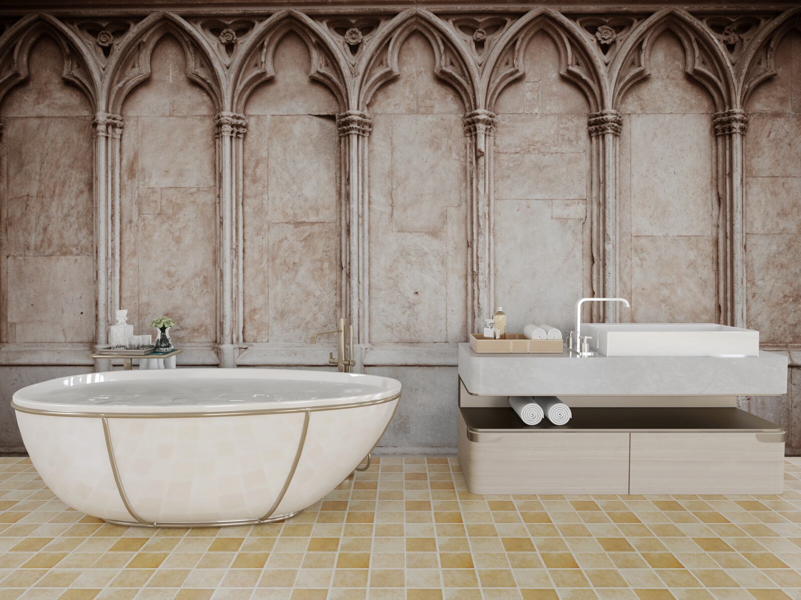 Fototapeta kamenné oblúky v gotickom štýle