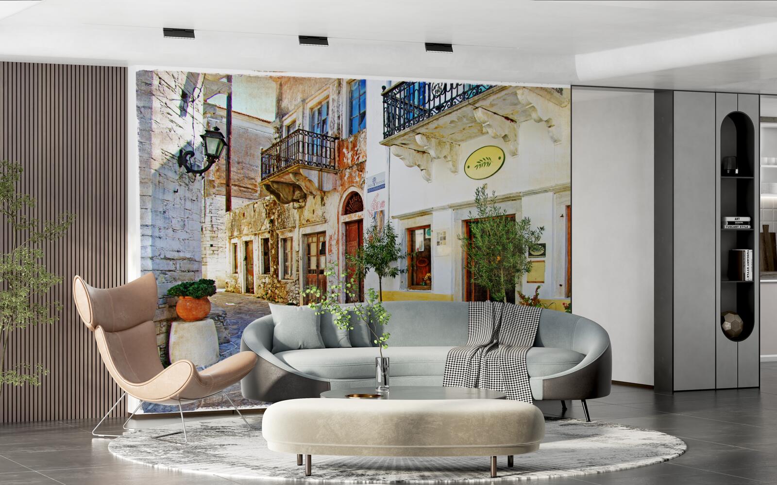 Fototapeta obchod na starodávnej nákupnej ulici