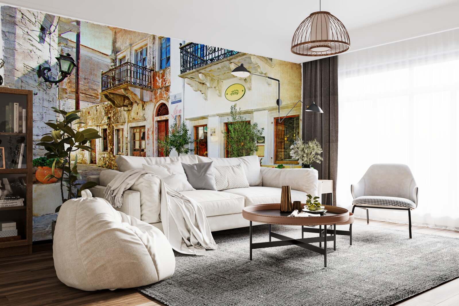 Fototapeta obchod na starodávnej nákupnej ulici