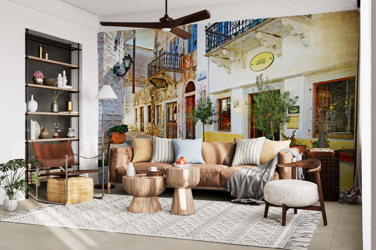 Fototapeta obchod na starodávnej nákupnej ulici