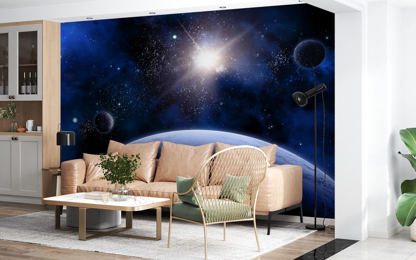 Fototapeta Žiarivá vesmírna hviezda