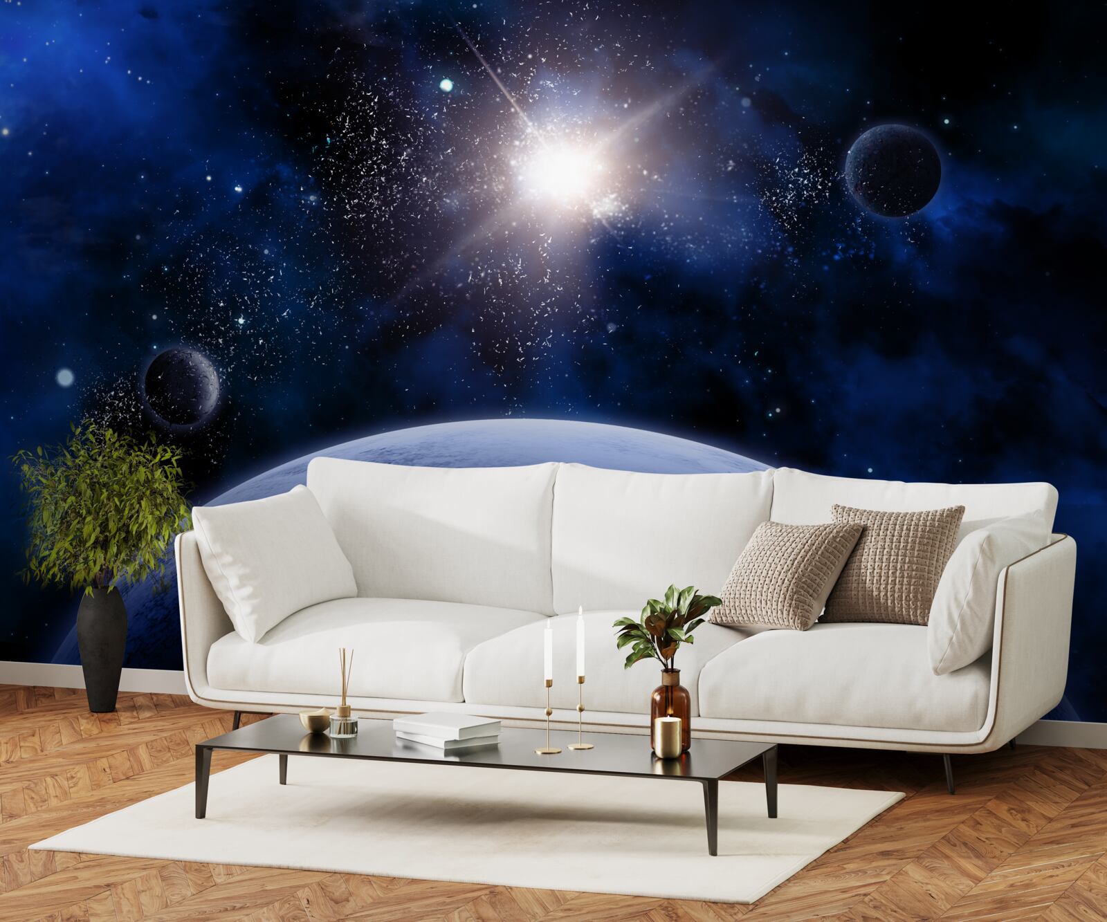 Fototapeta Žiarivá vesmírna hviezda