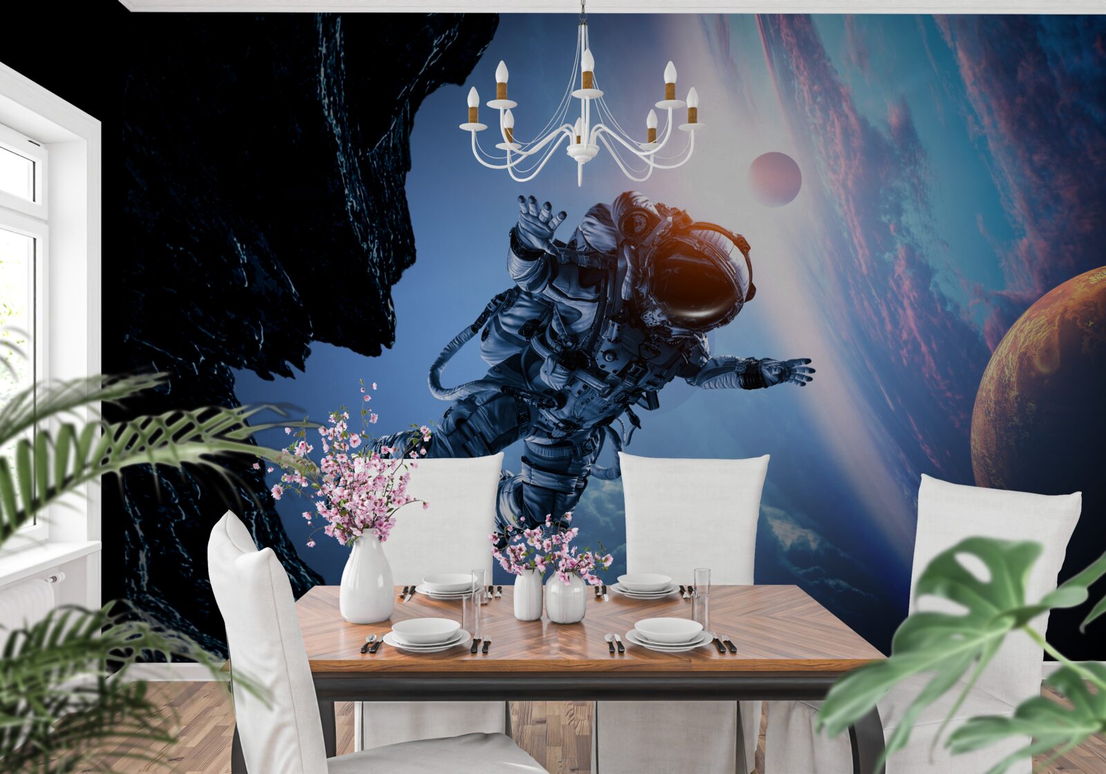 Fototapeta astronaut vo vesmíre