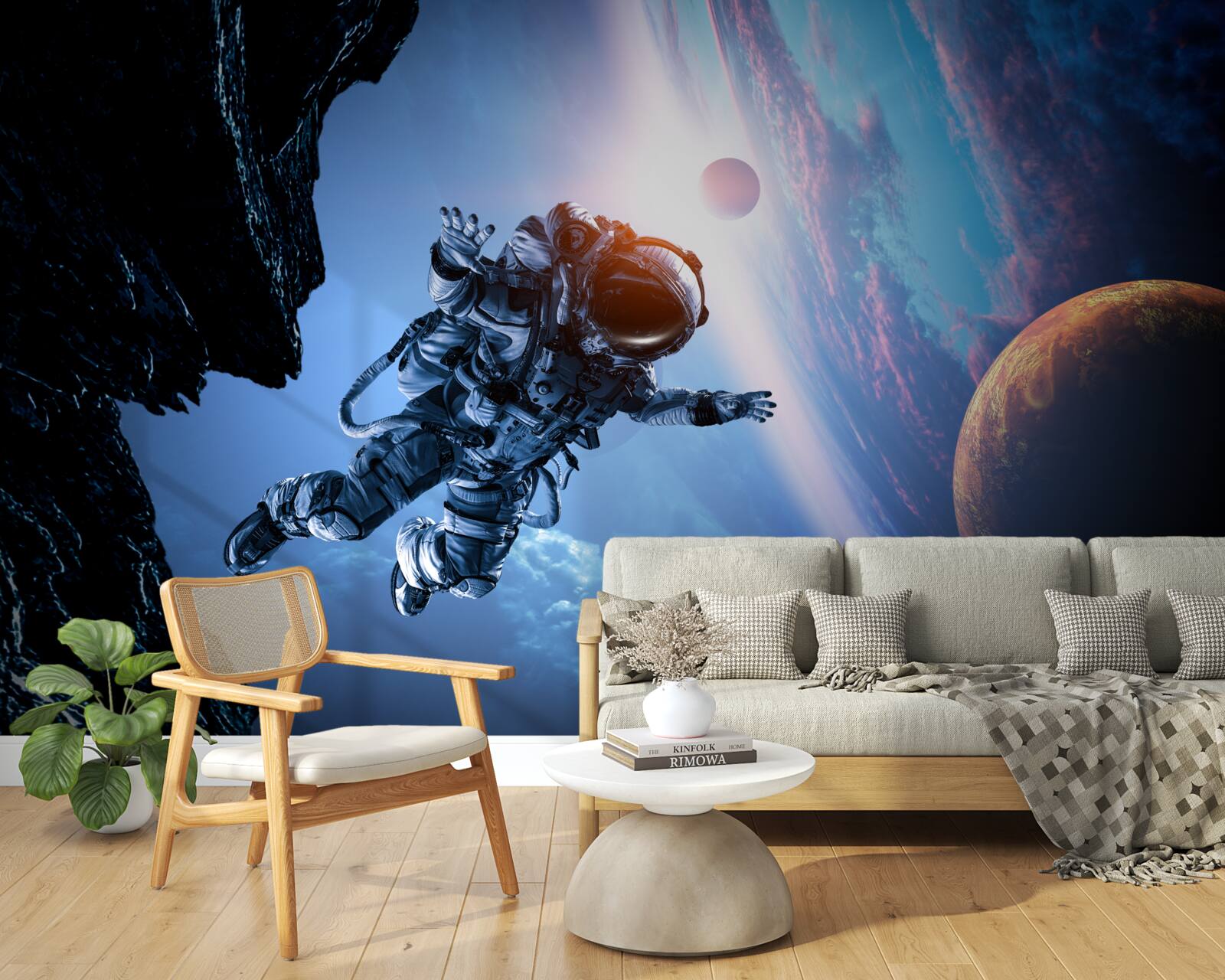 Fototapeta astronaut vo vesmíre