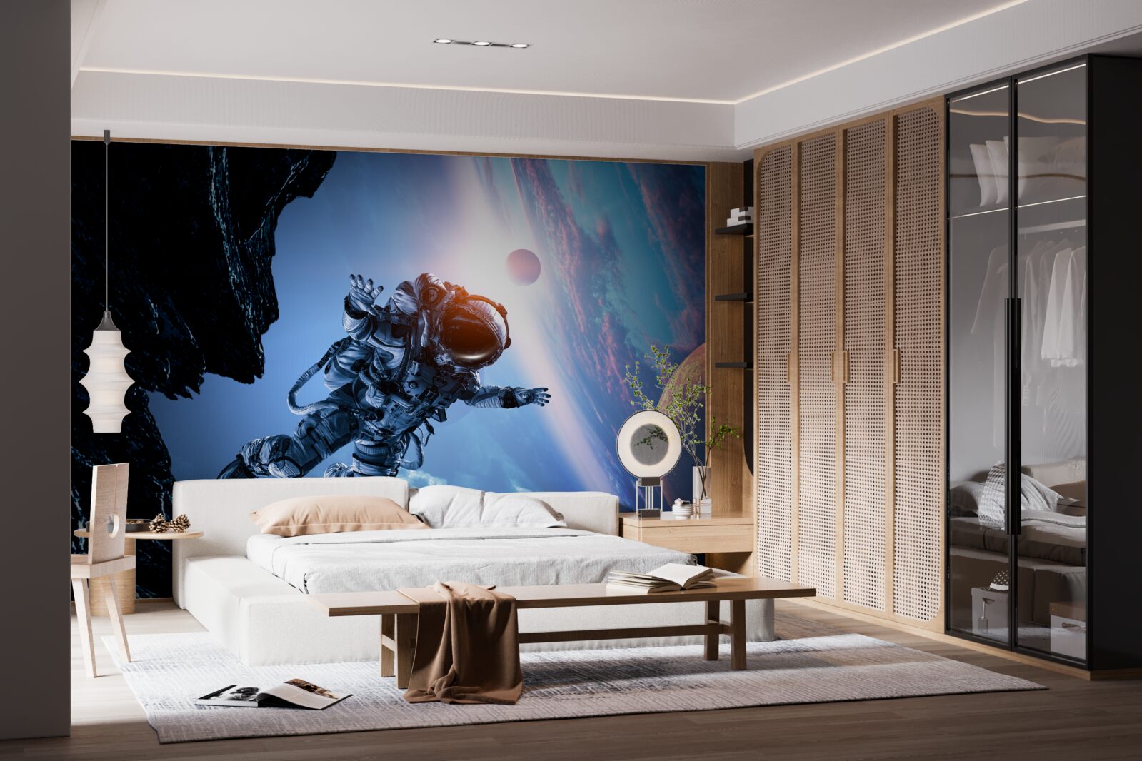 Fototapeta astronaut vo vesmíre