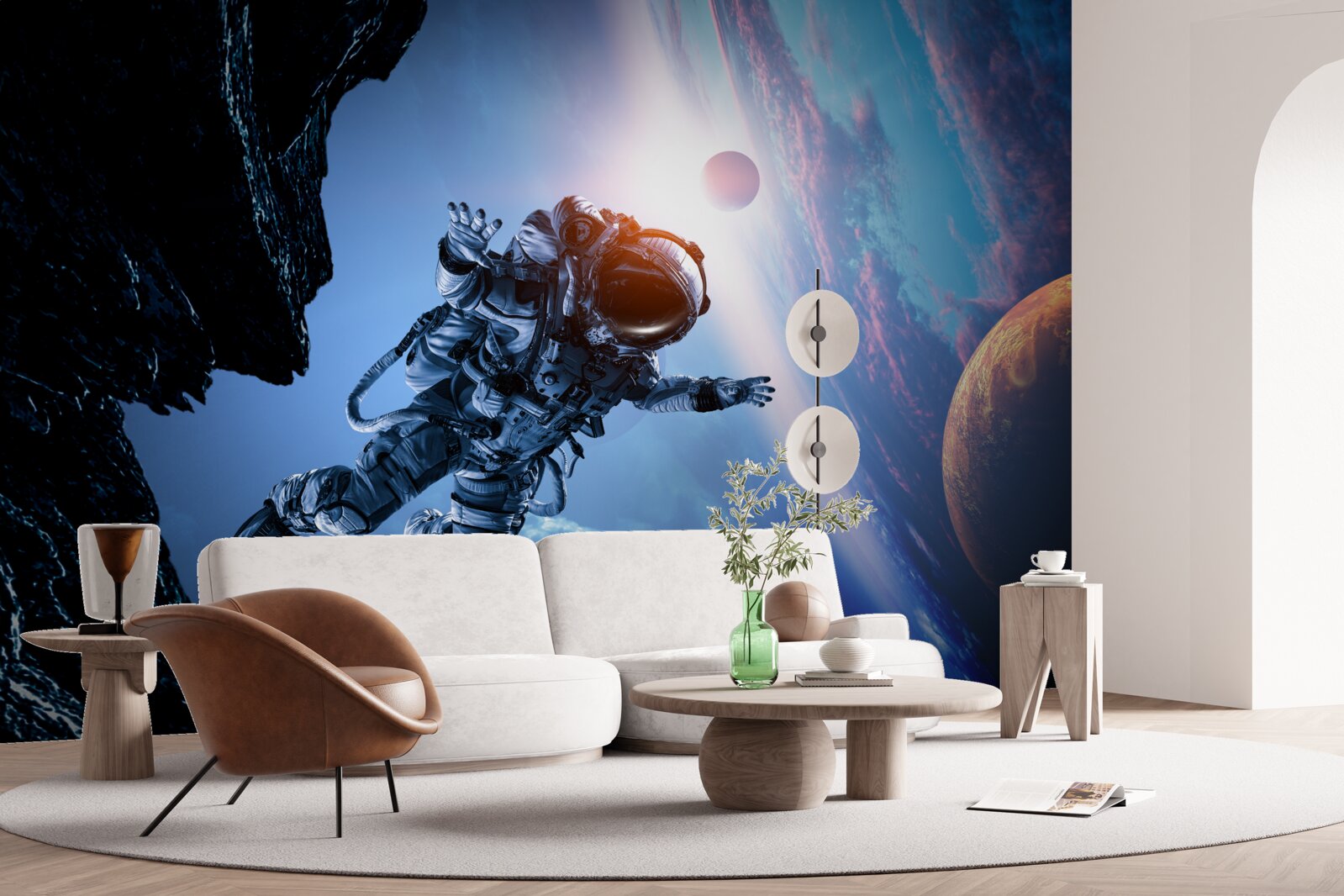 Fototapeta astronaut vo vesmíre