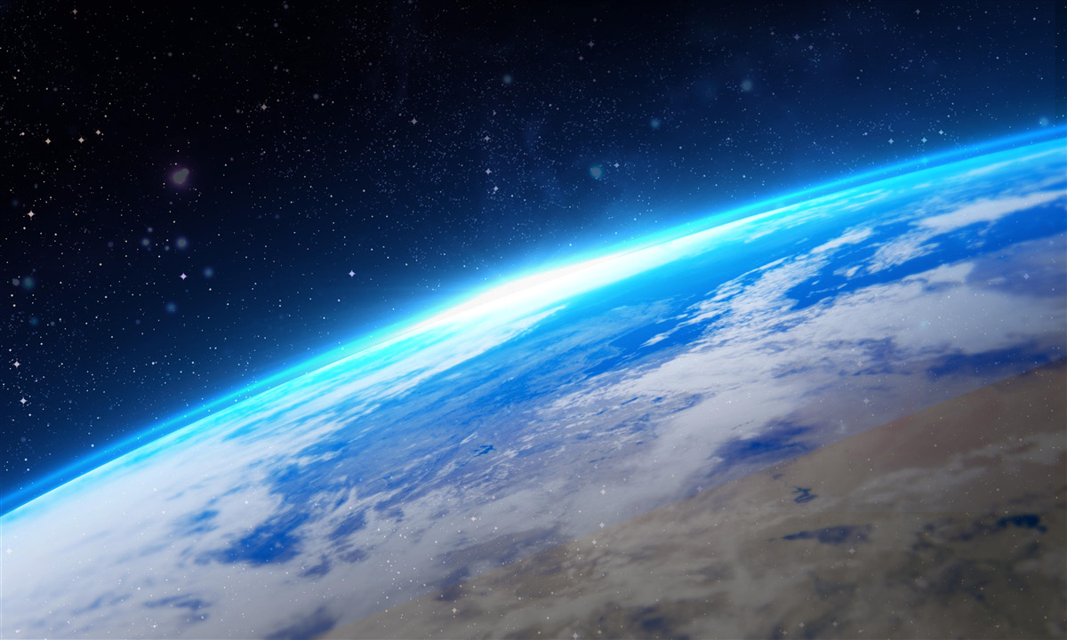 Fototapeta Zemský povrch z vesmíru