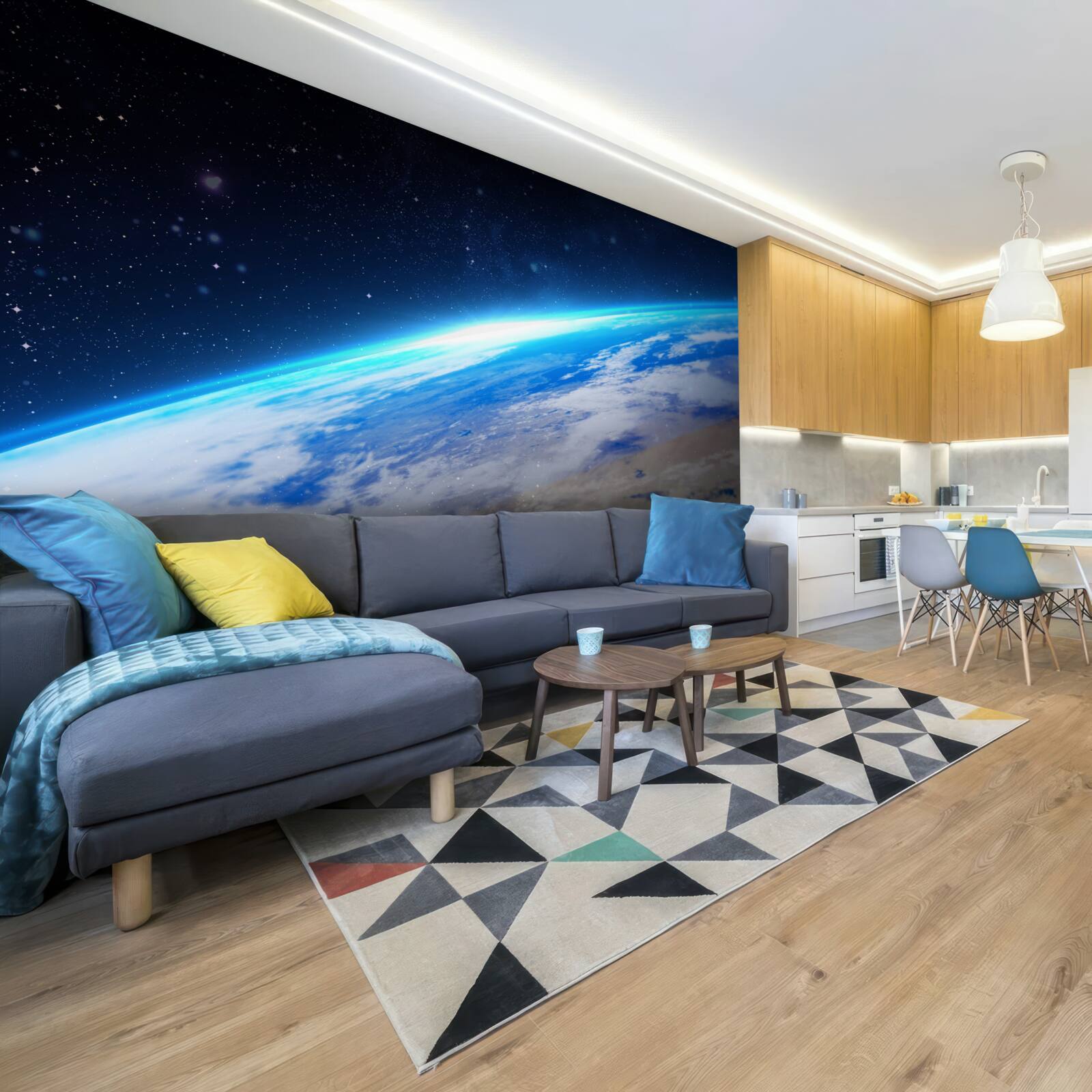 Fototapeta Zemský povrch z vesmíru