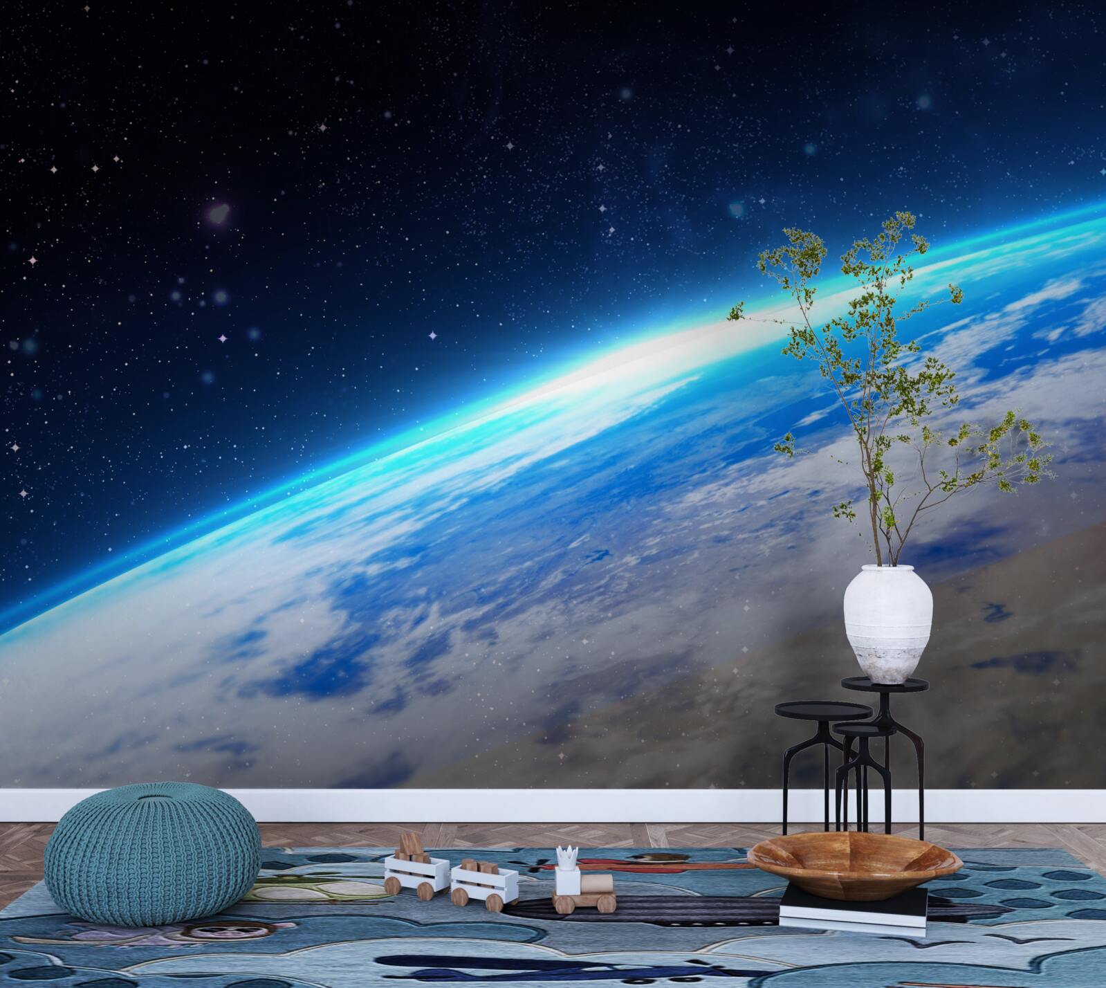 Fototapeta Zemský povrch z vesmíru