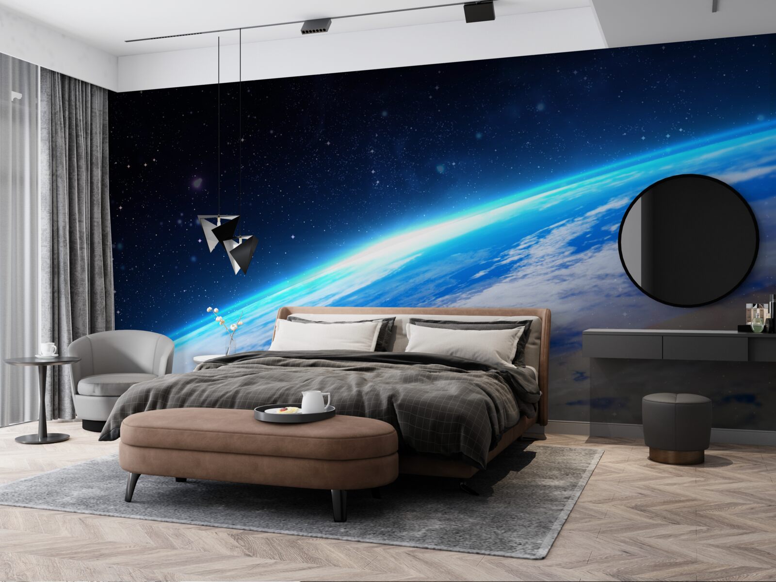 Fototapeta Zemský povrch z vesmíru