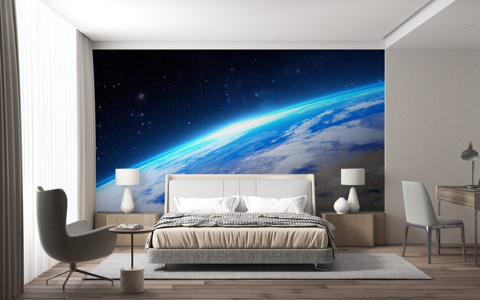 Fototapeta Zemský povrch z vesmíru