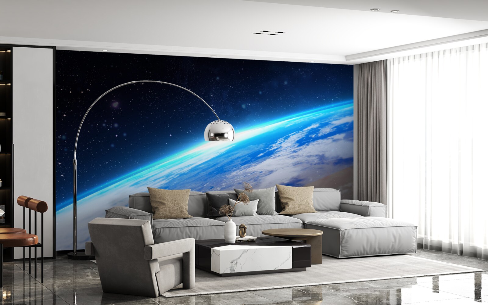 Fototapeta Zemský povrch z vesmíru