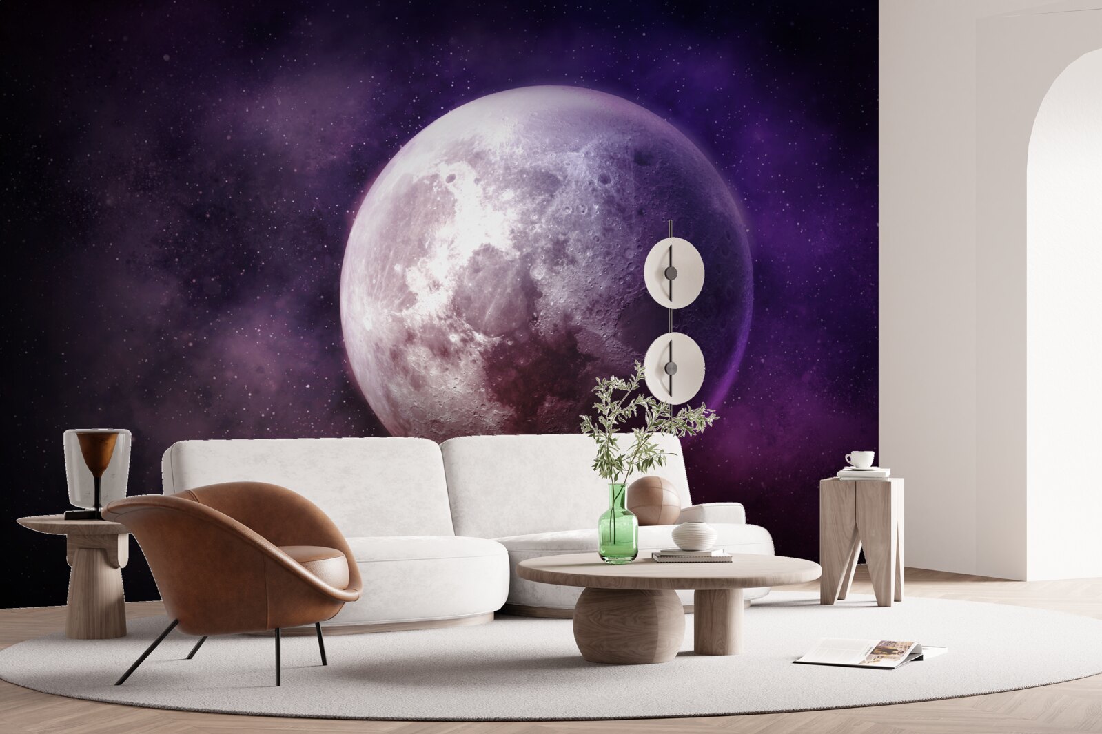 Fototapeta fialové nuansy mesiaca