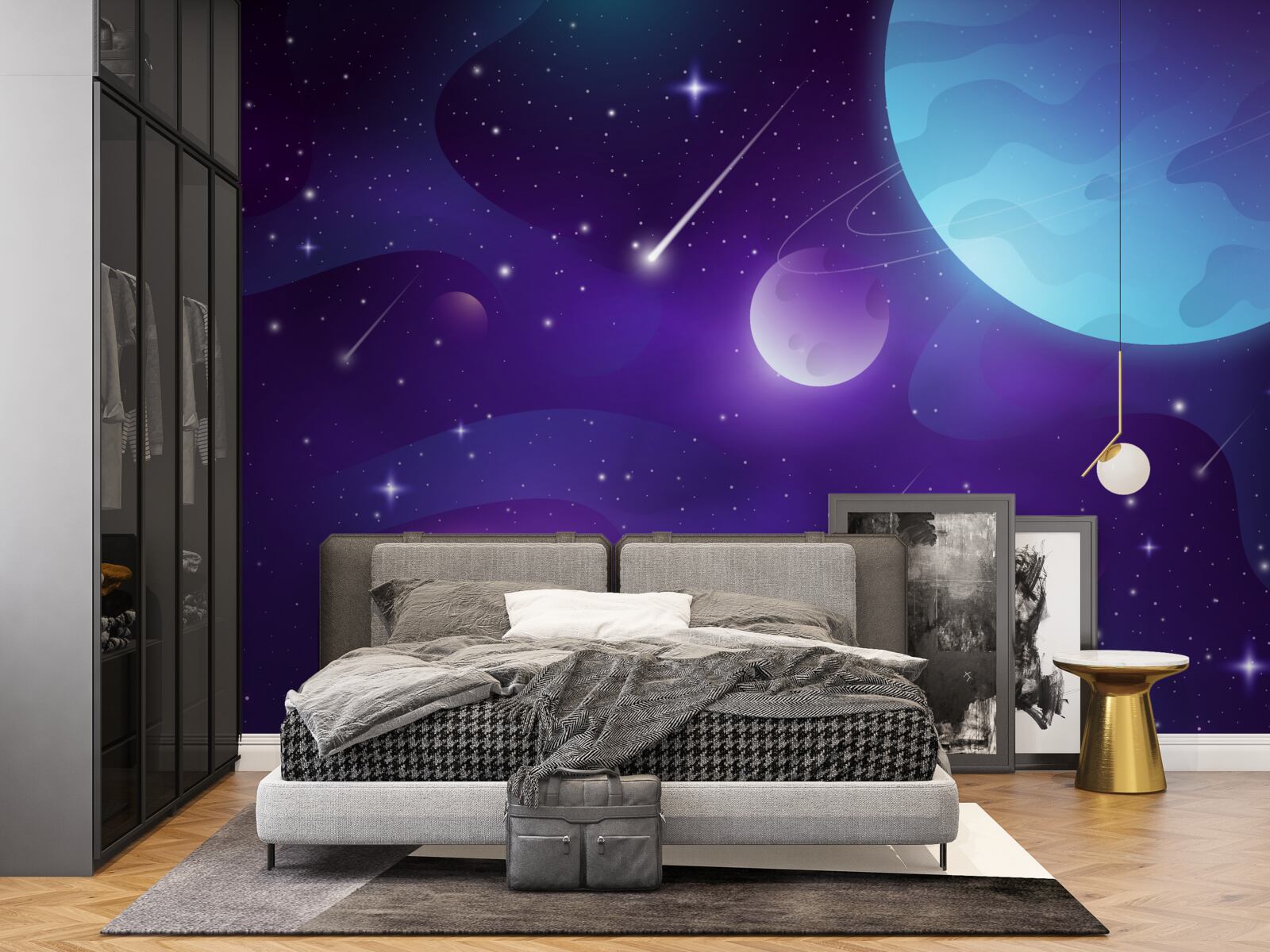 Fototapeta hviezdy a planéty vo vesmíre