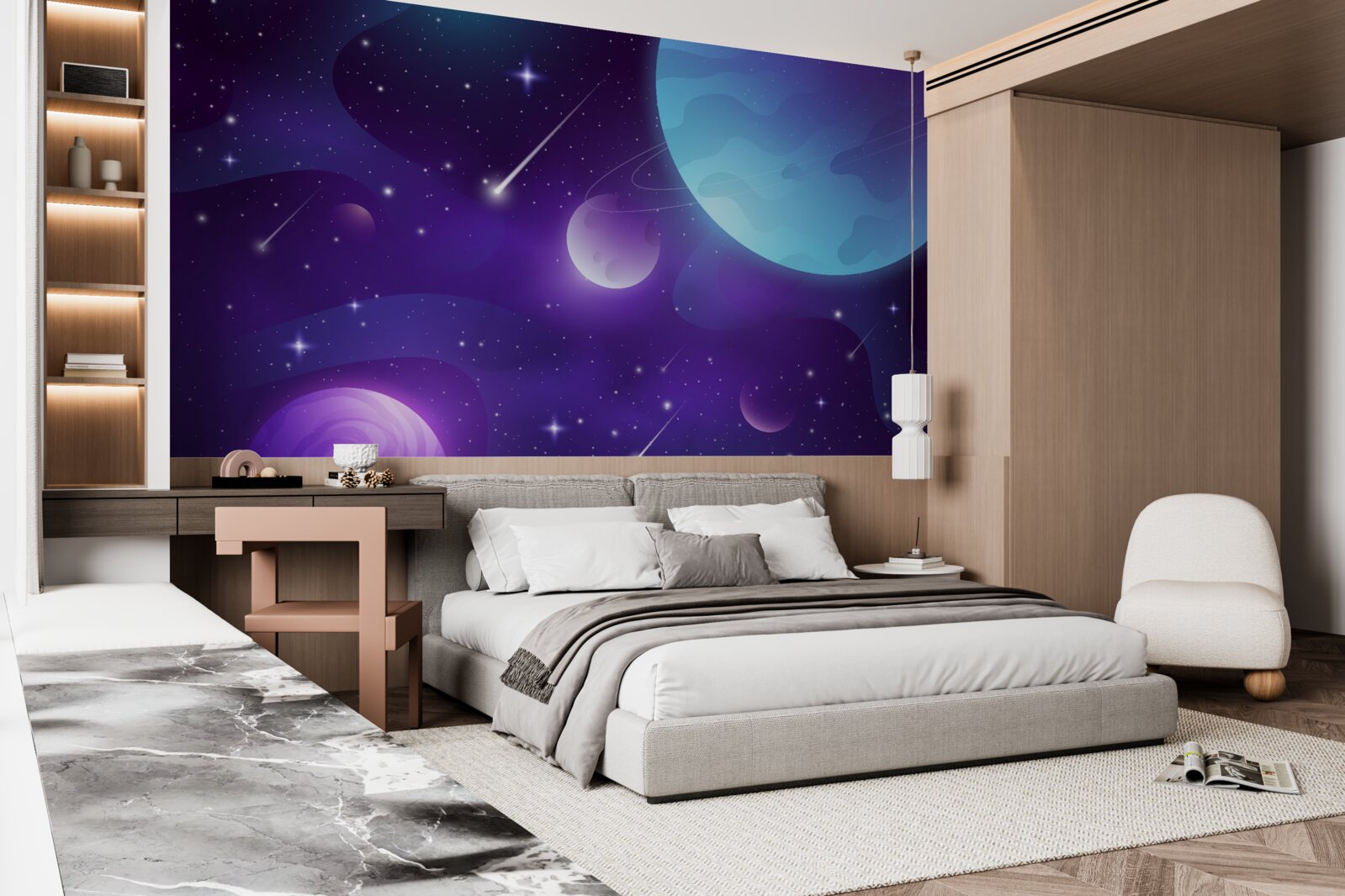 Fototapeta hviezdy a planéty vo vesmíre