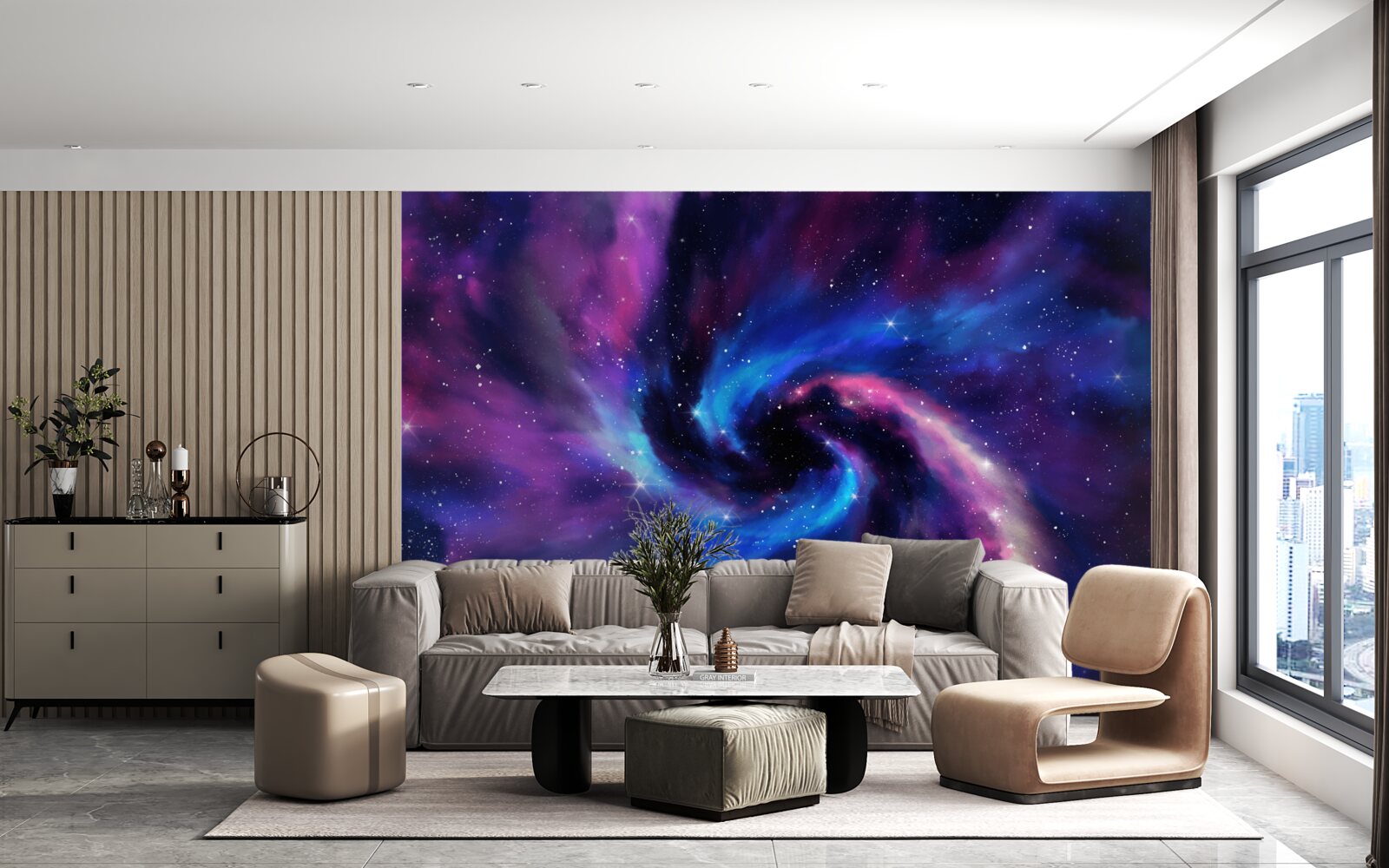 Fototapeta fascinujúce odtiene vesmírov