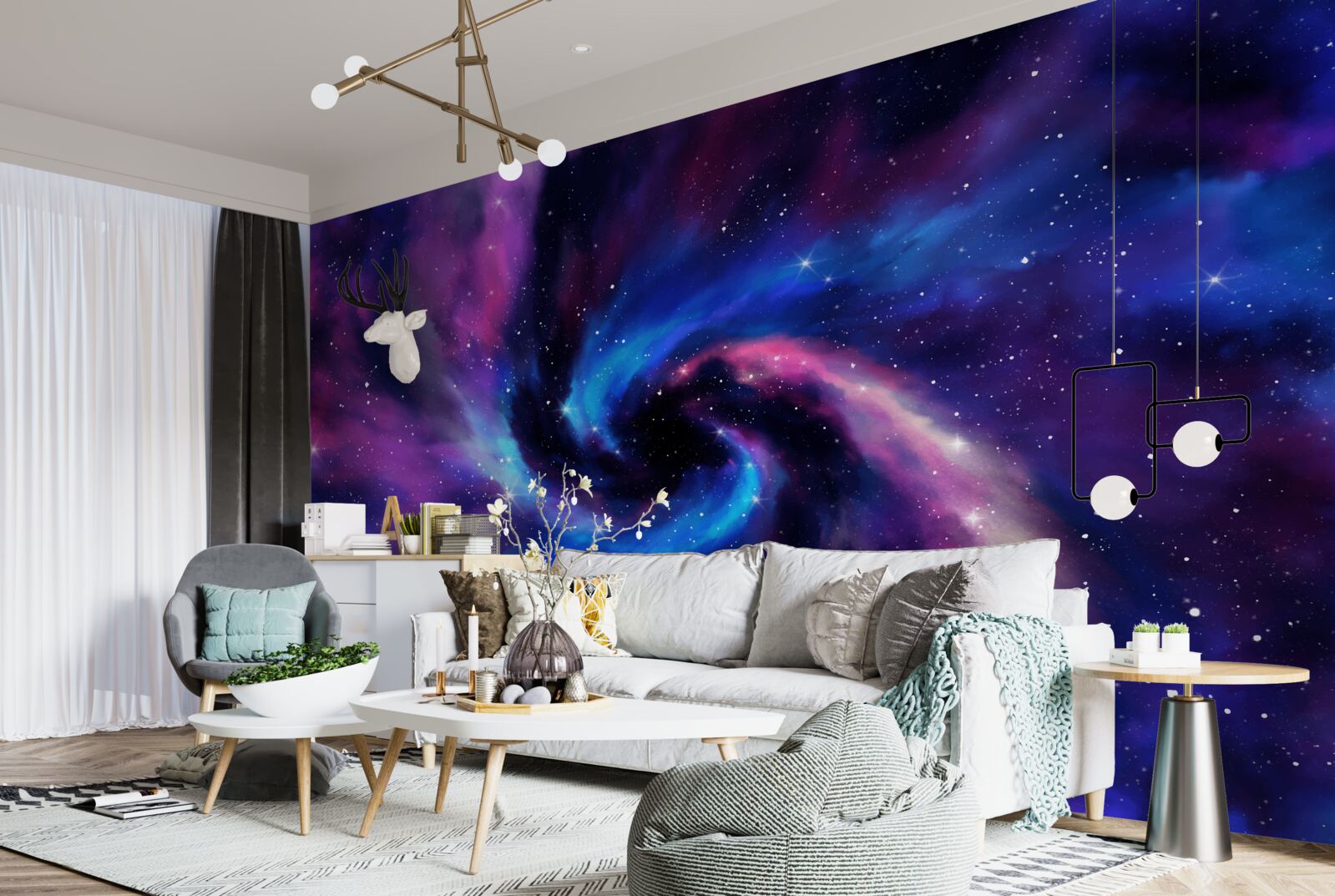 Fototapeta fascinujúce odtiene vesmírov