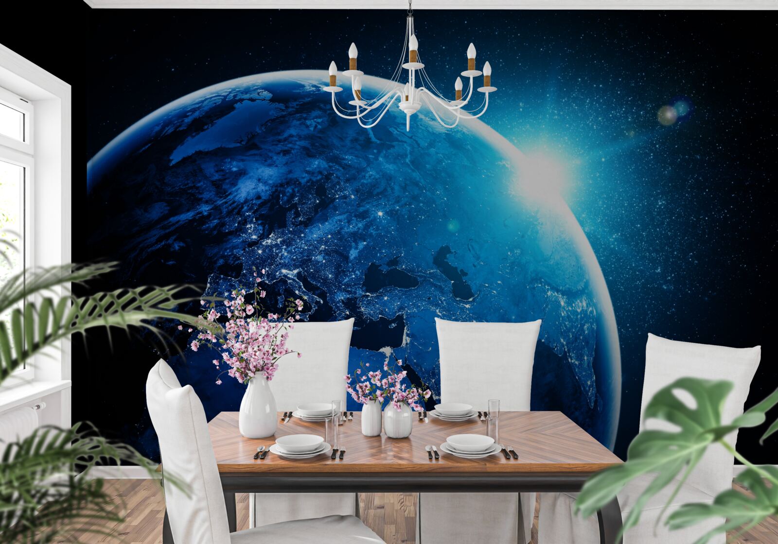 Fototapeta chladný úsvit zahalil krajinu