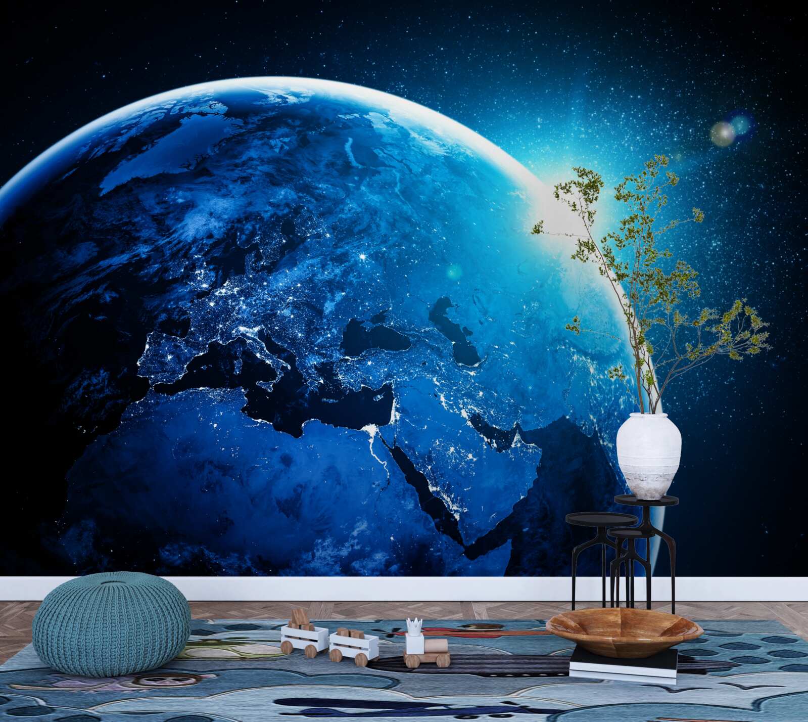 Fototapeta chladný úsvit zahalil krajinu