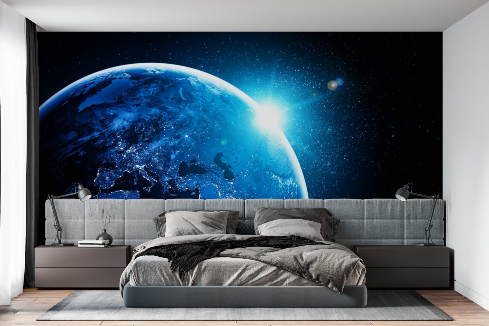 Fototapeta chladný úsvit zahalil krajinu