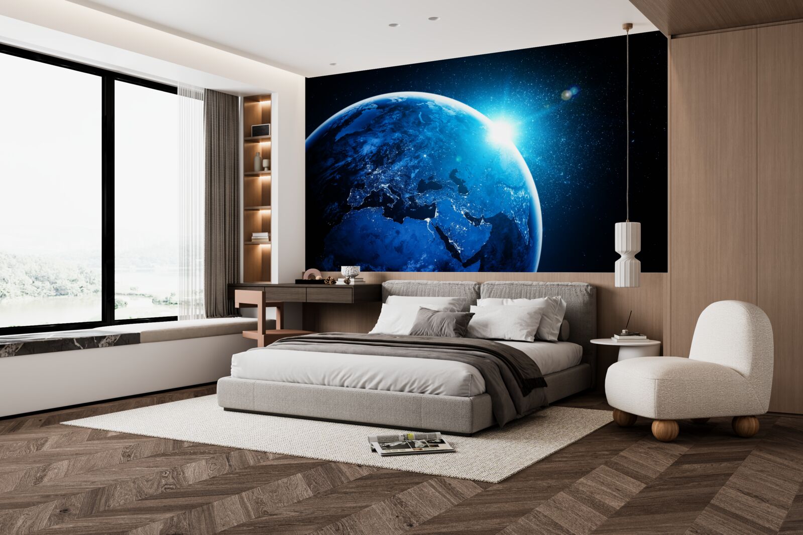 Fototapeta chladný úsvit zahalil krajinu