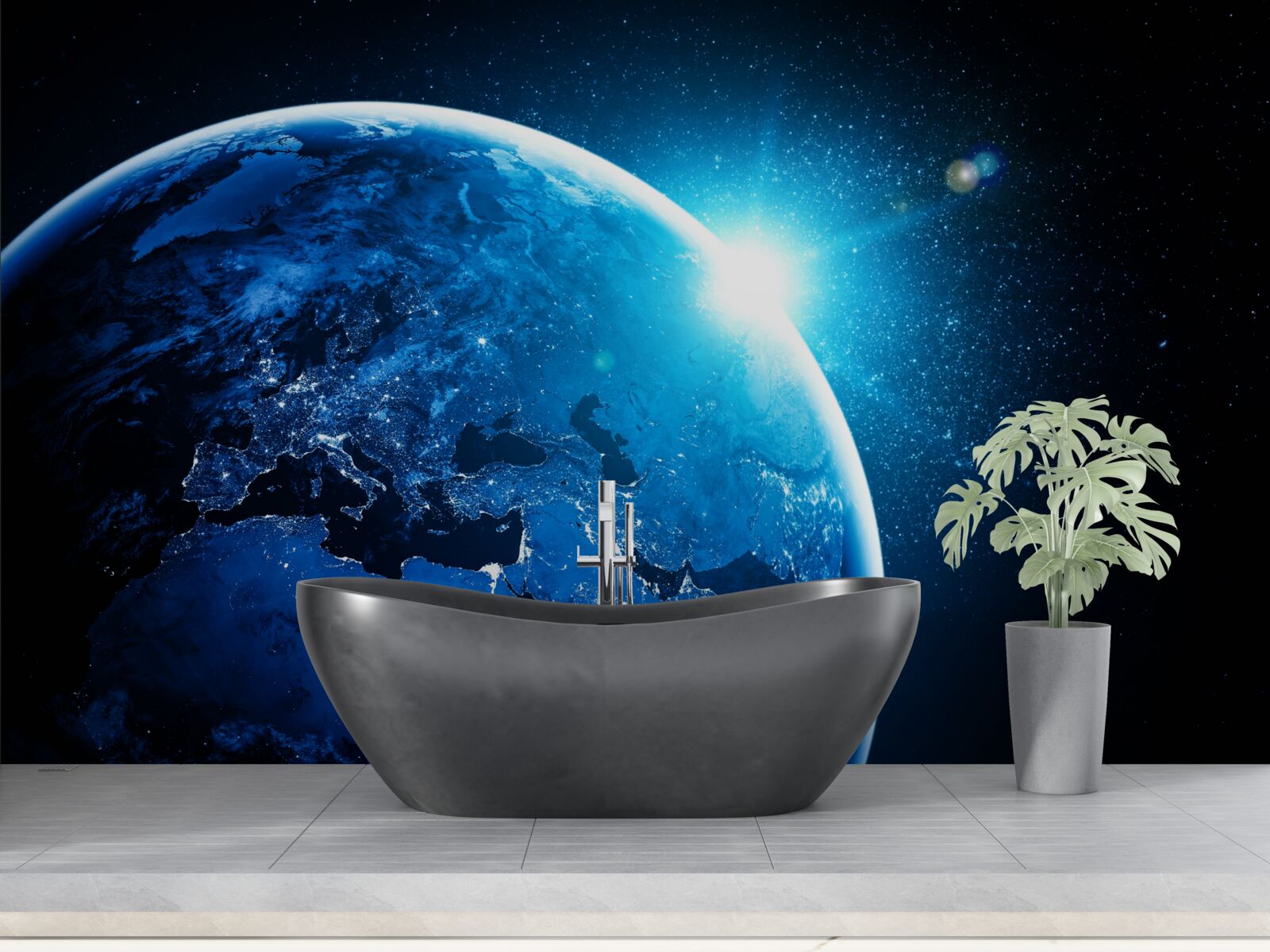 Fototapeta chladný úsvit zahalil krajinu