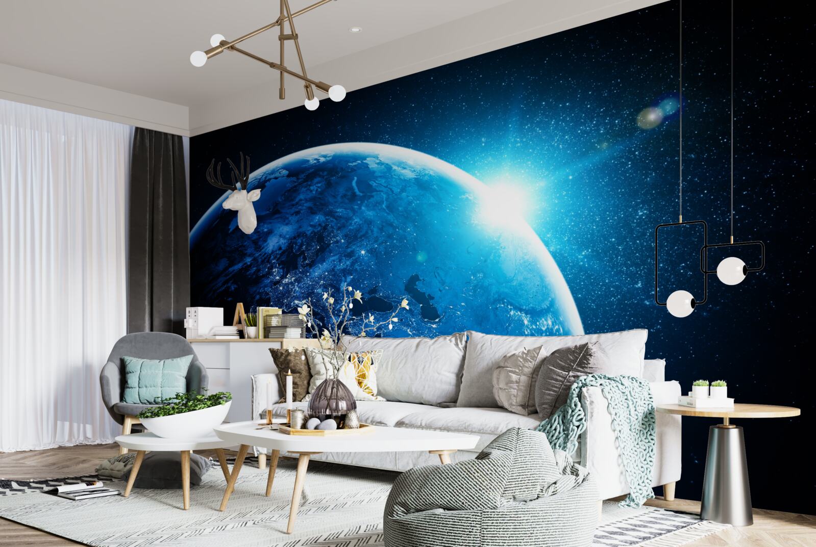 Fototapeta chladný úsvit zahalil krajinu