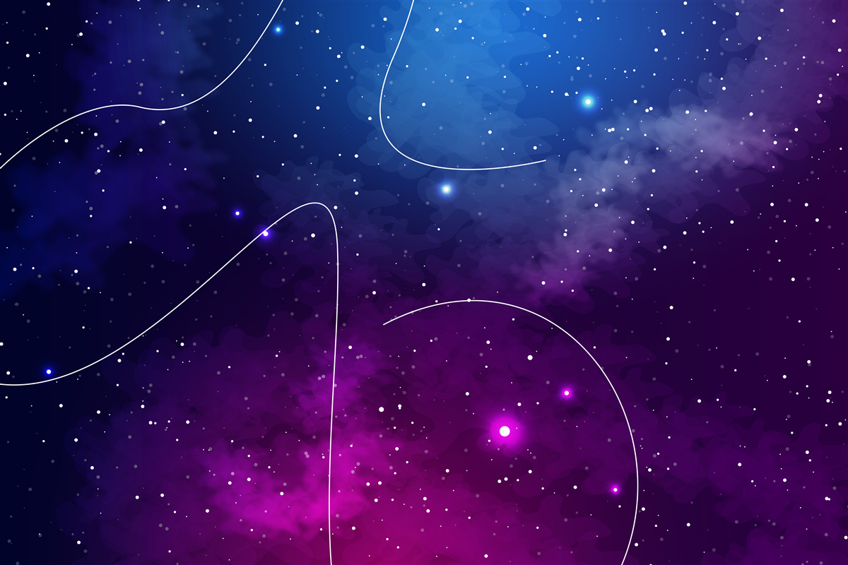 Fototapeta noc ponorená do kozmickej tmy