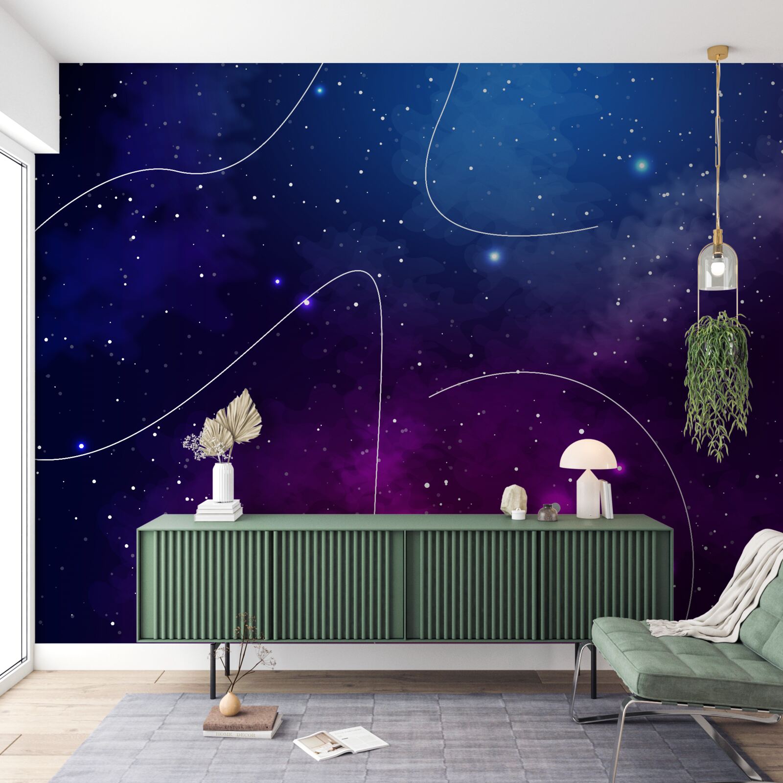 Fototapeta noc ponorená do kozmickej tmy