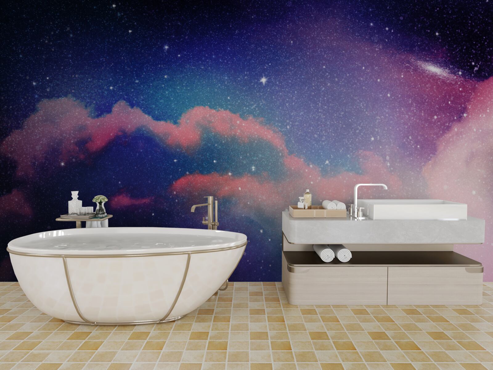 Fototapeta hviezdy a prúdy hviezdneho prachu