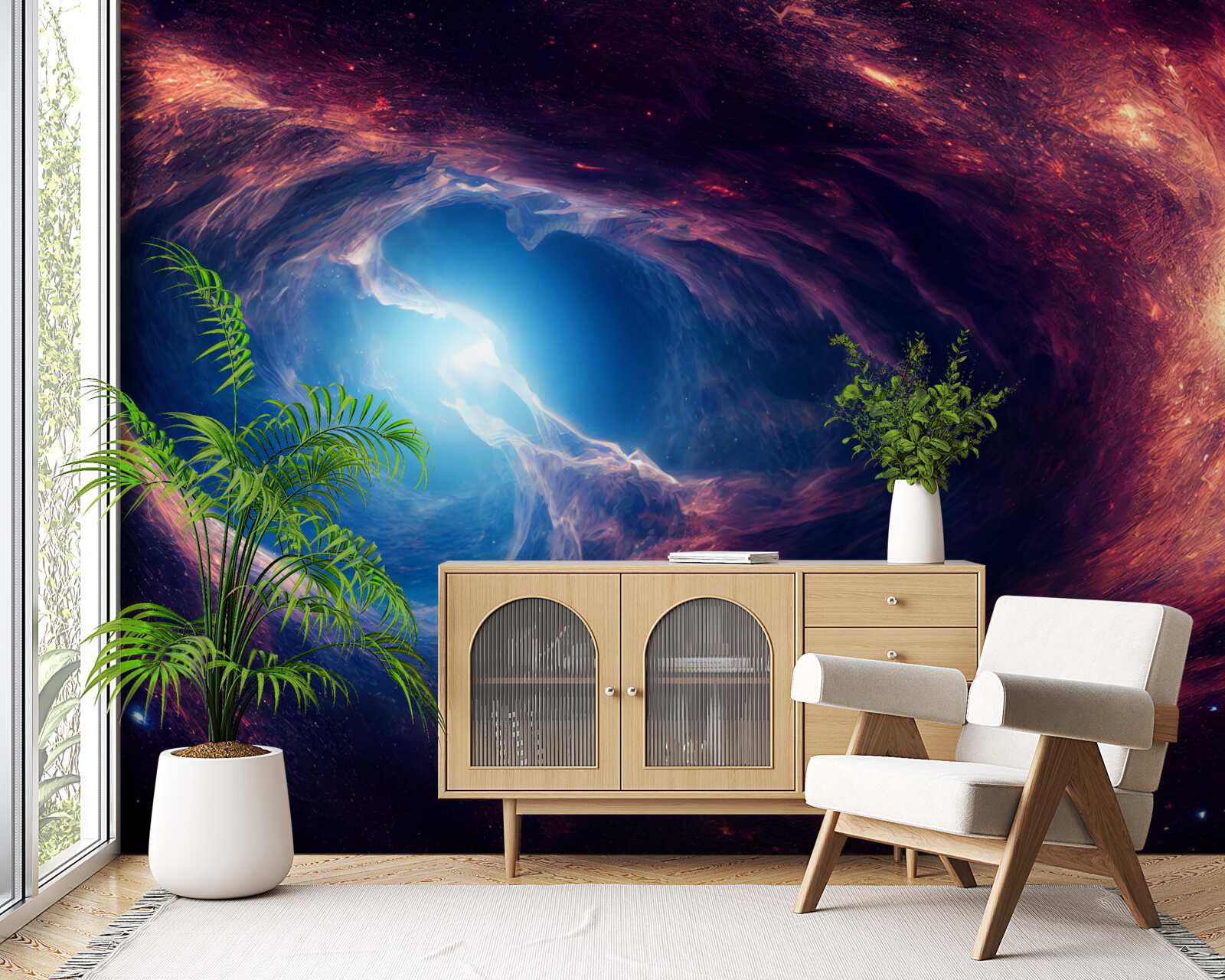 Fototapeta hmloviny a kozmický systém