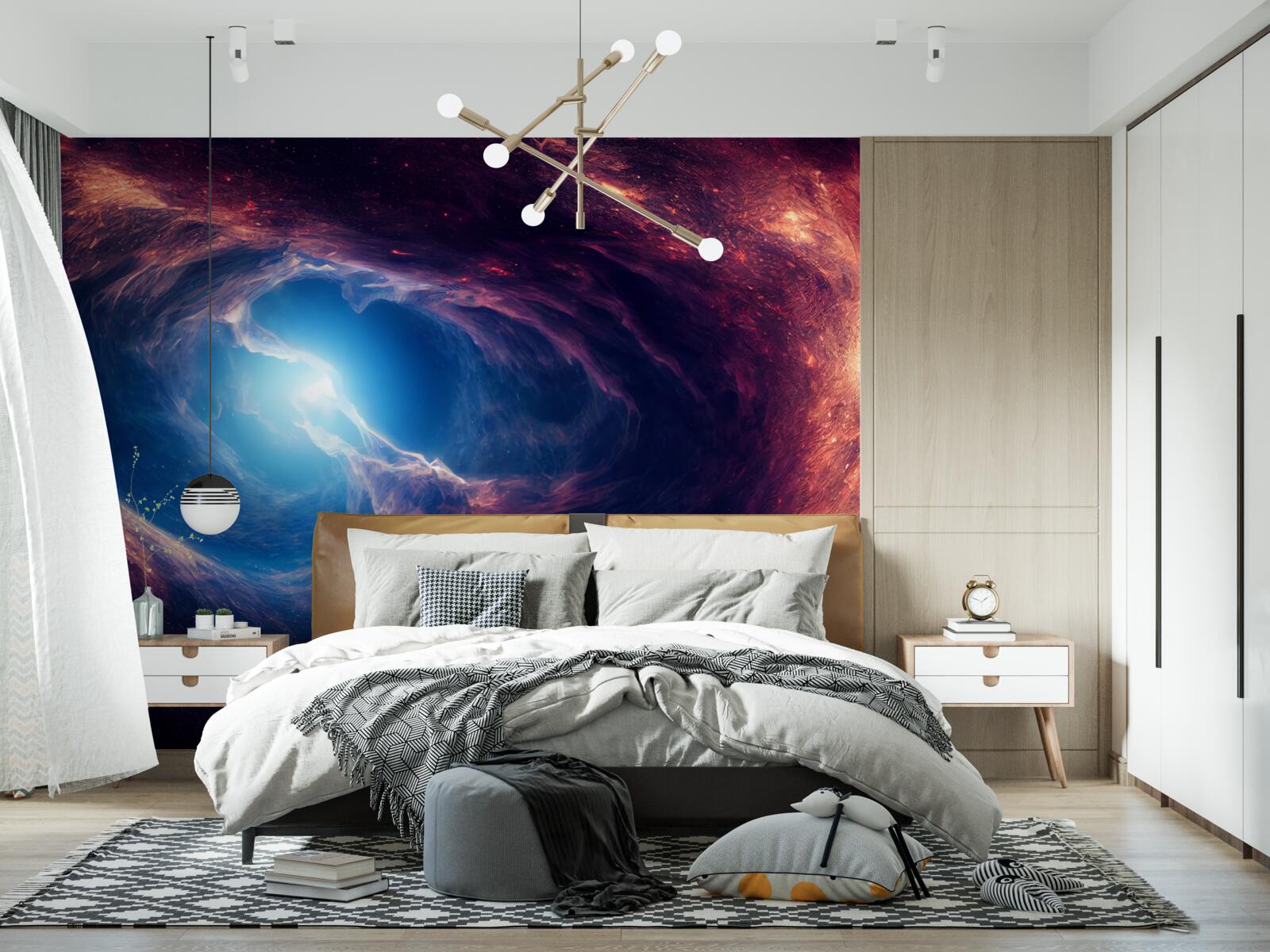 Fototapeta hmloviny a kozmický systém