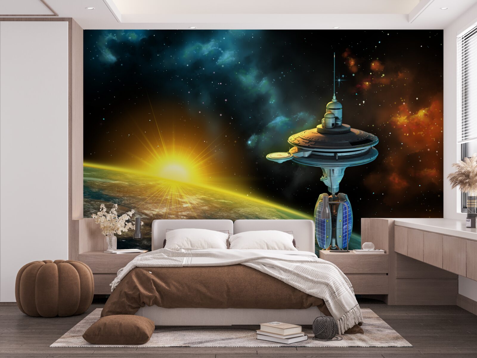 Fototapeta vesmírna stanica na obežnej dráhe