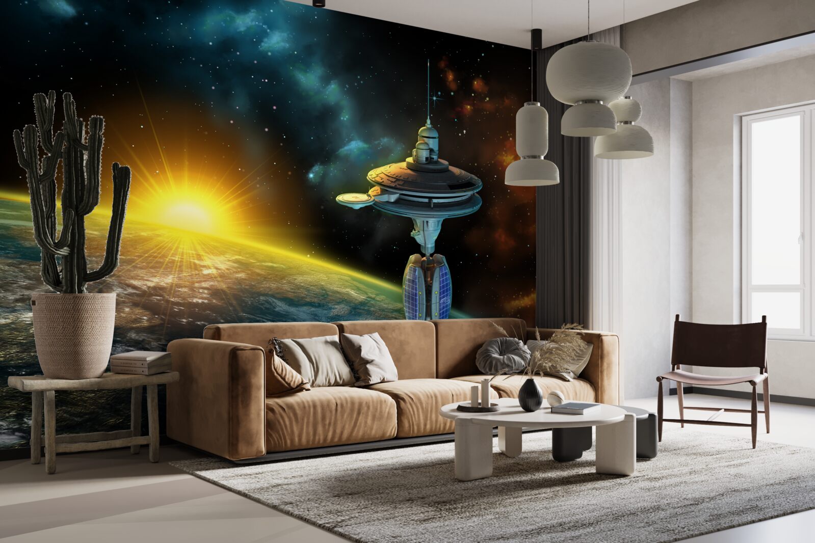 Fototapeta vesmírna stanica na obežnej dráhe