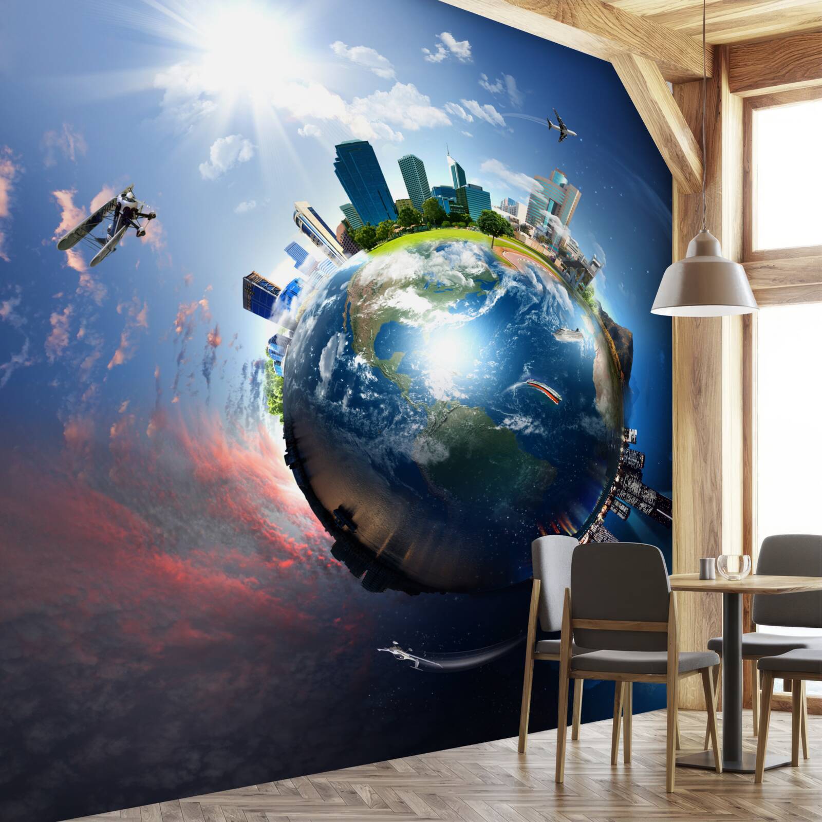 Fototapeta modernizovanej zemegule