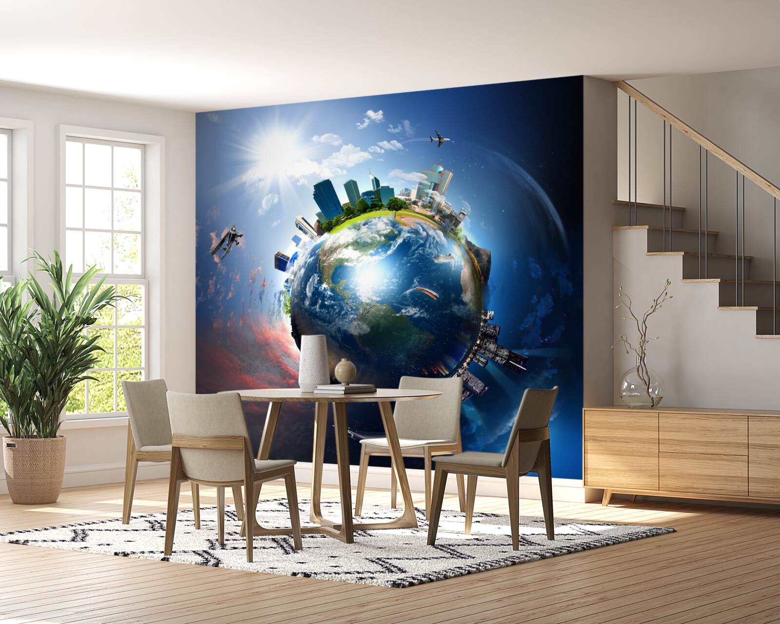 Fototapeta modernizovanej zemegule