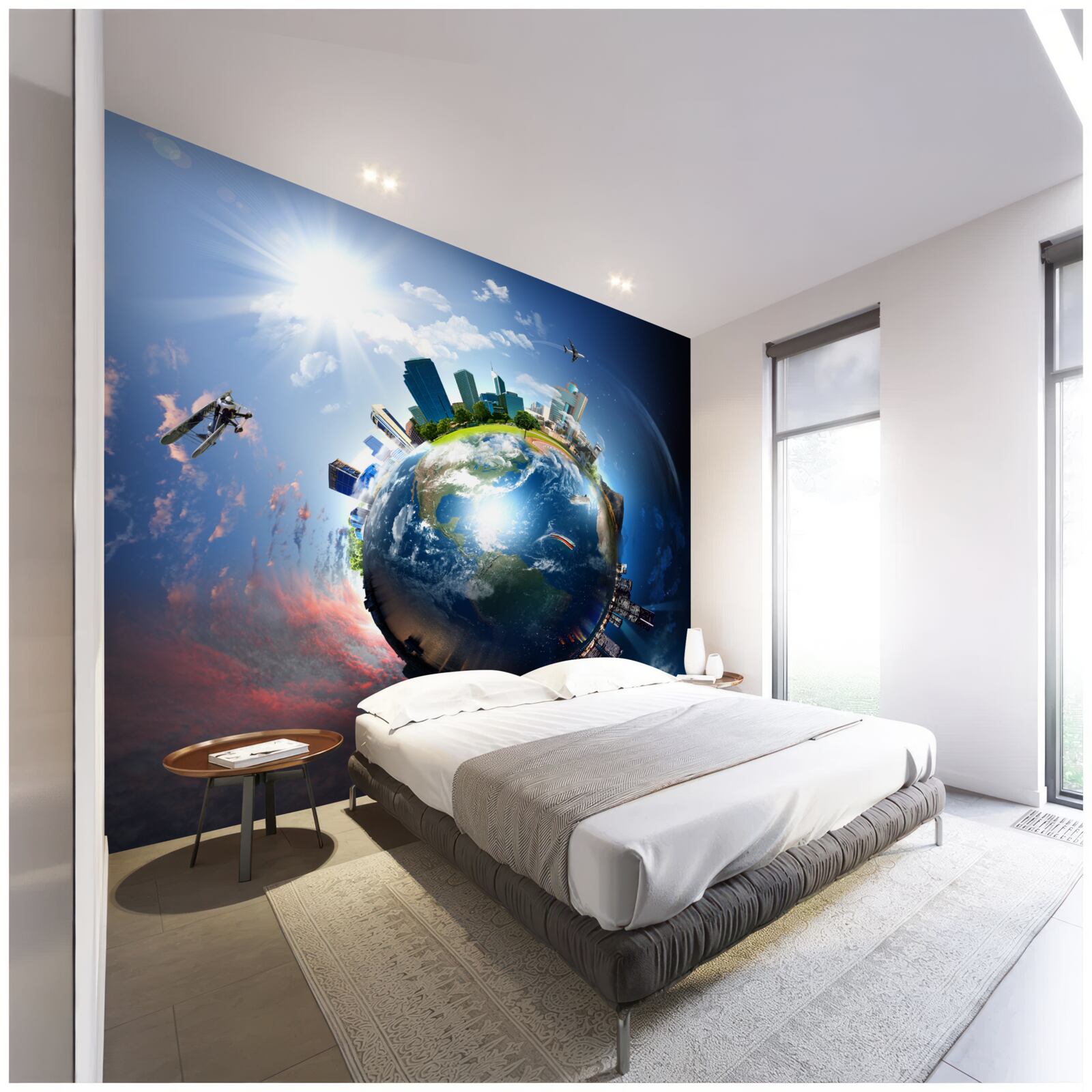 Fototapeta modernizovanej zemegule