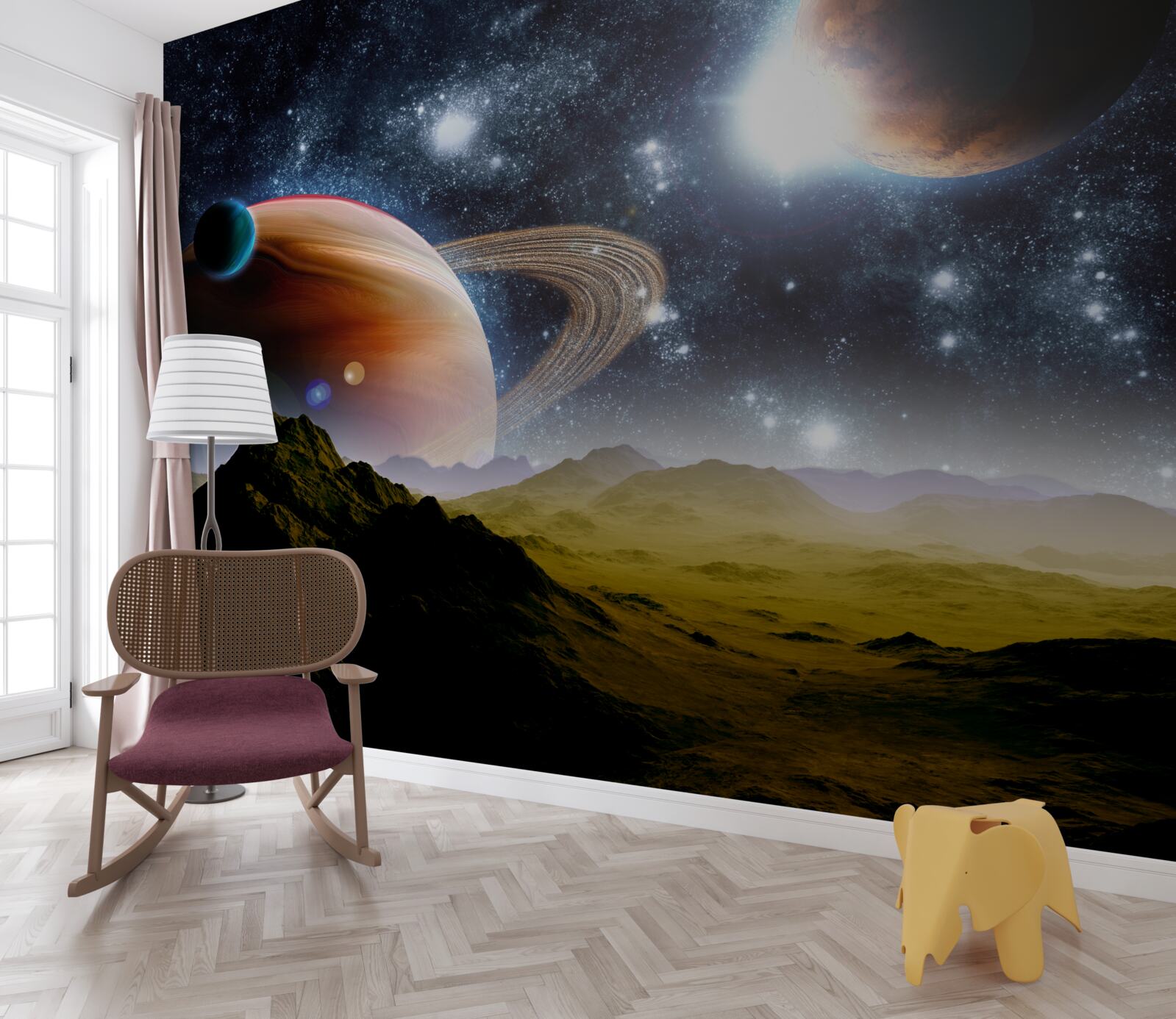 Fototapeta vesmírne planéty