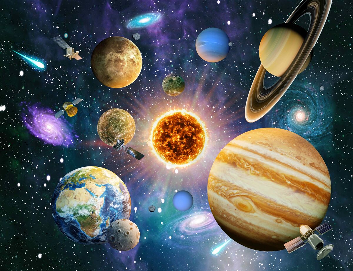 Fototapeta tvary a odtiene planét sú rôznorodé