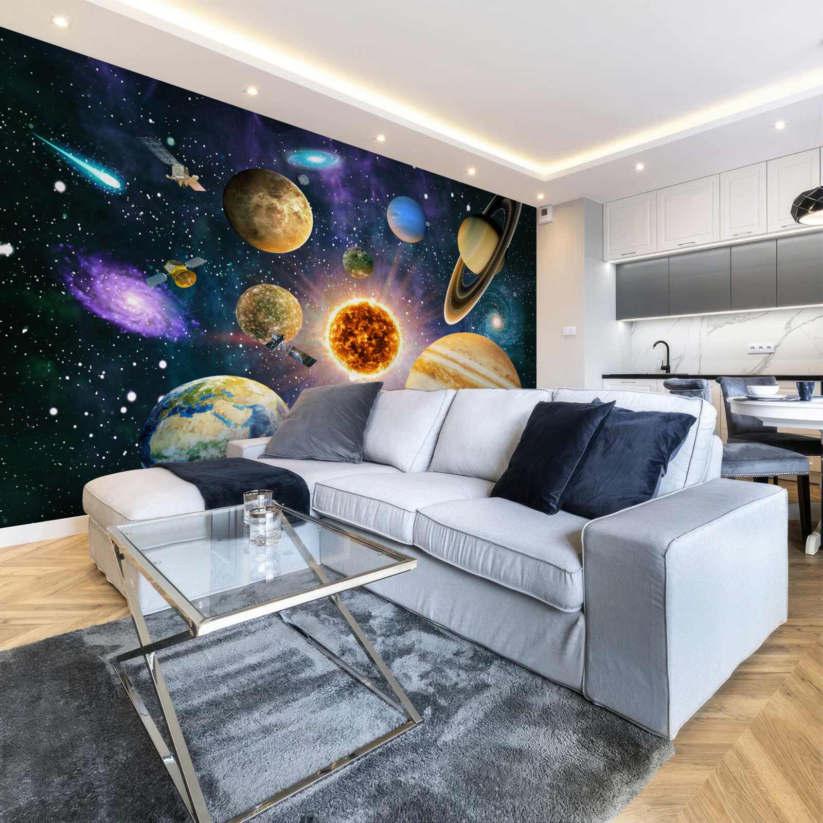 Fototapeta tvary a odtiene planét sú rôznorodé