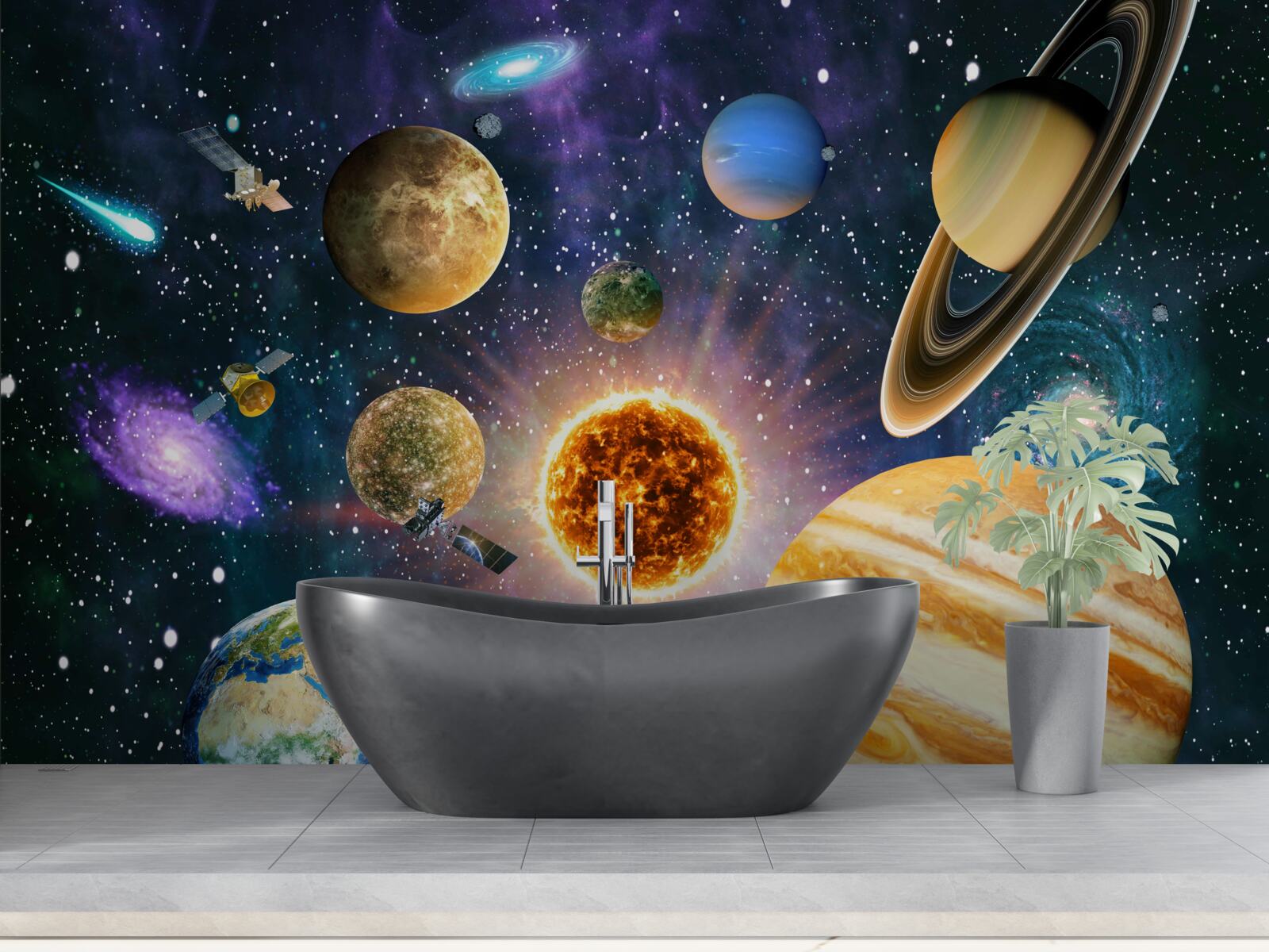 Fototapeta tvary a odtiene planét sú rôznorodé