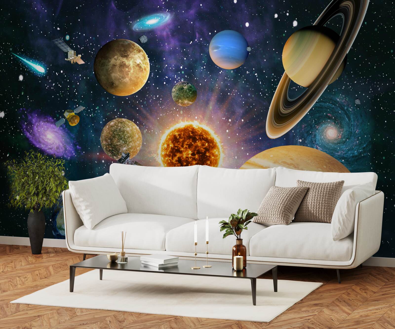 Fototapeta tvary a odtiene planét sú rôznorodé