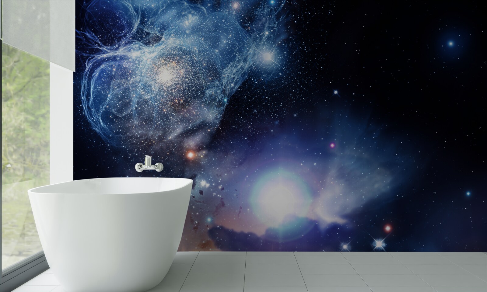 Fototapeta hypnotizujúci svetlý nebeský priestor