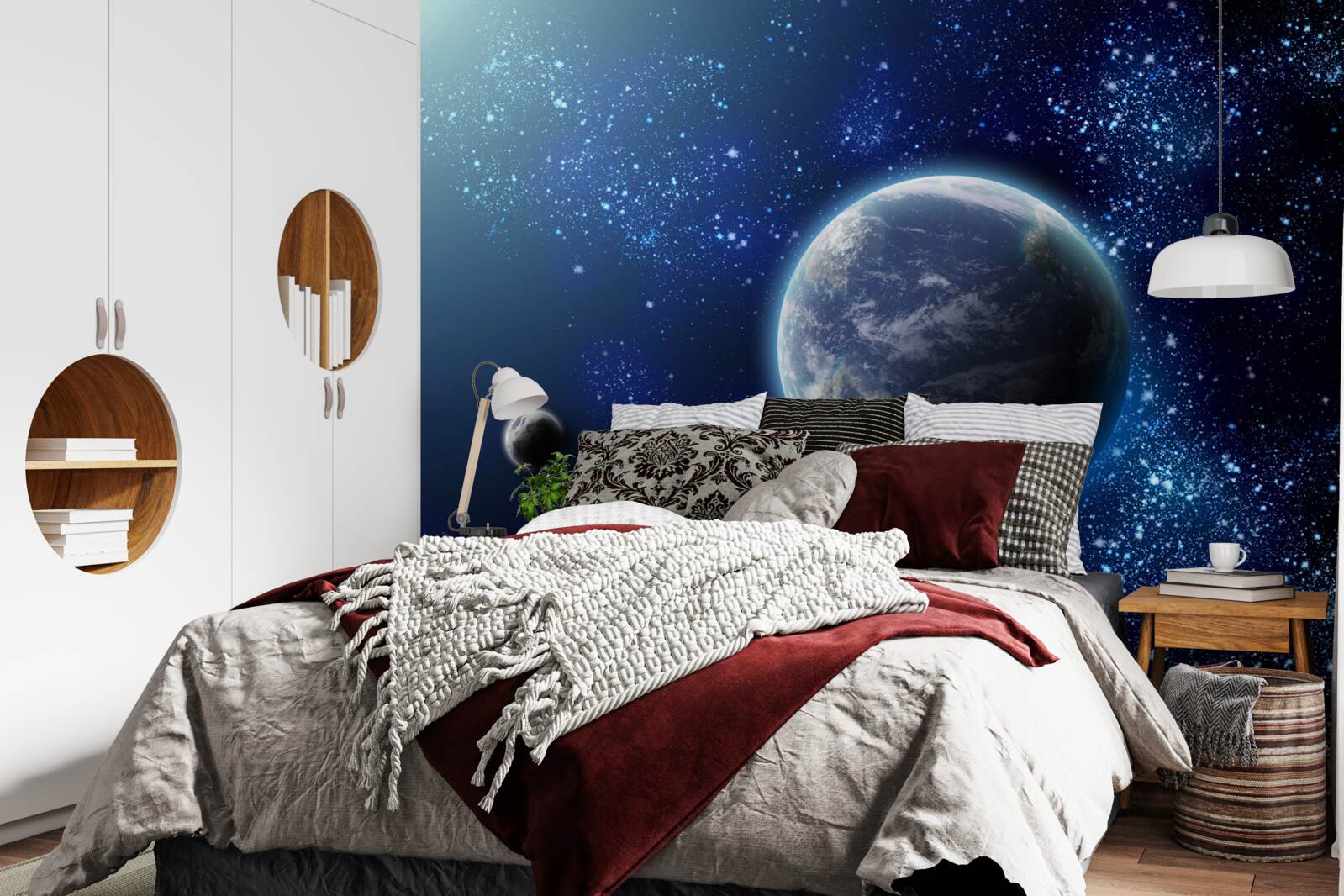 Fototapeta priestor ako pozadie pre planétu