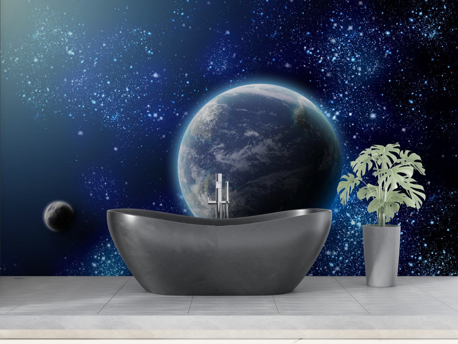 Fototapeta priestor ako pozadie pre planétu