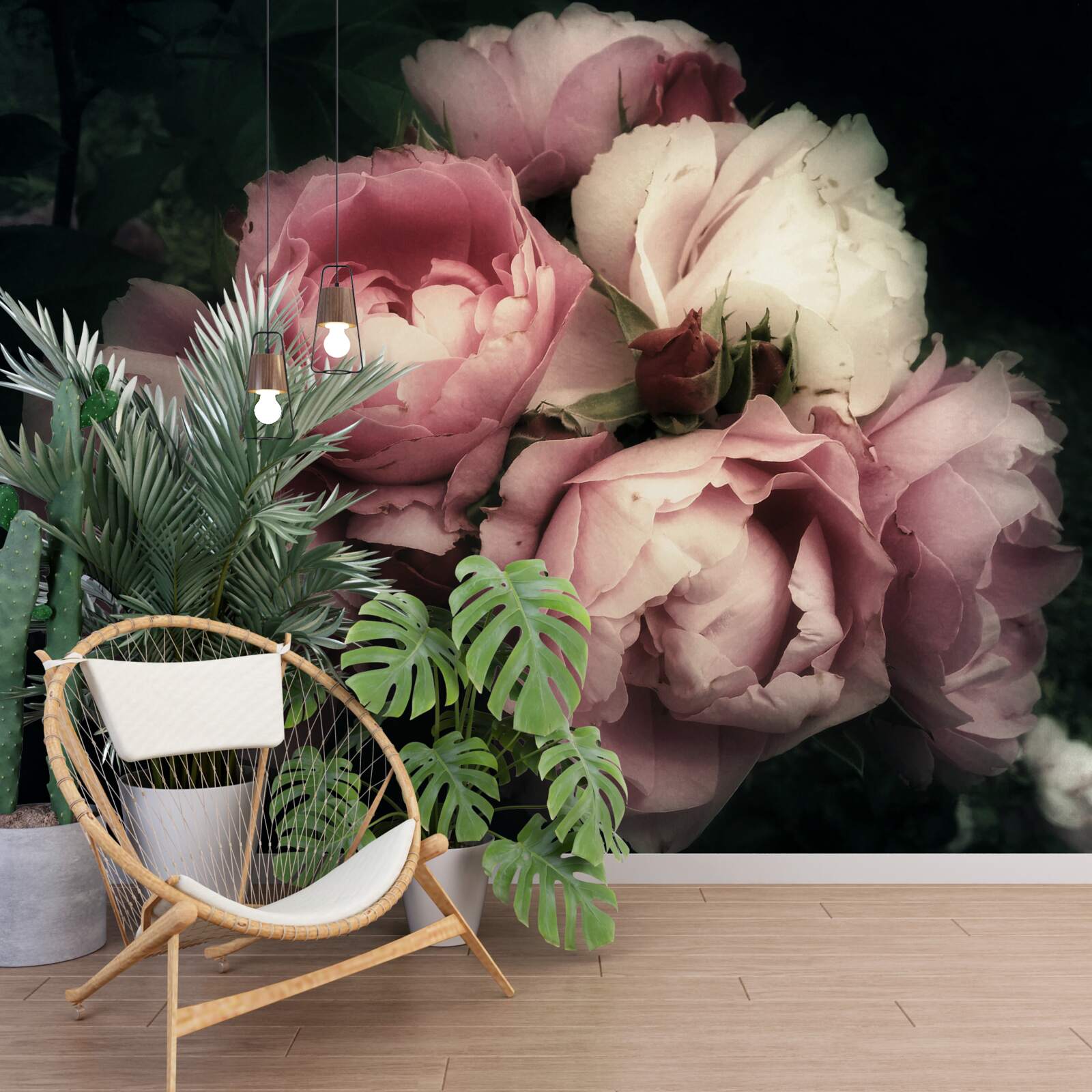 Fototapeta veľké ružové ruže