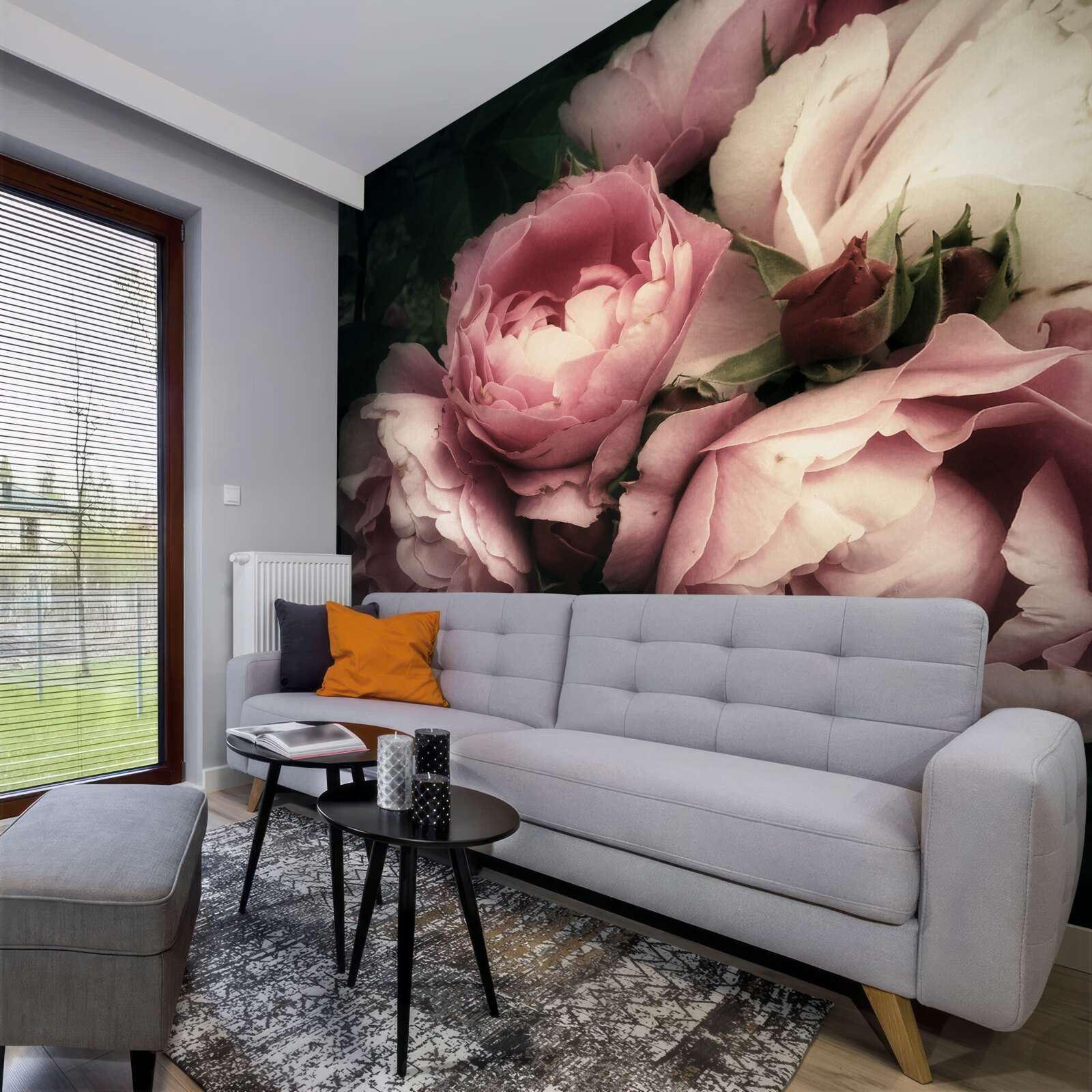 Fototapeta veľké ružové ruže