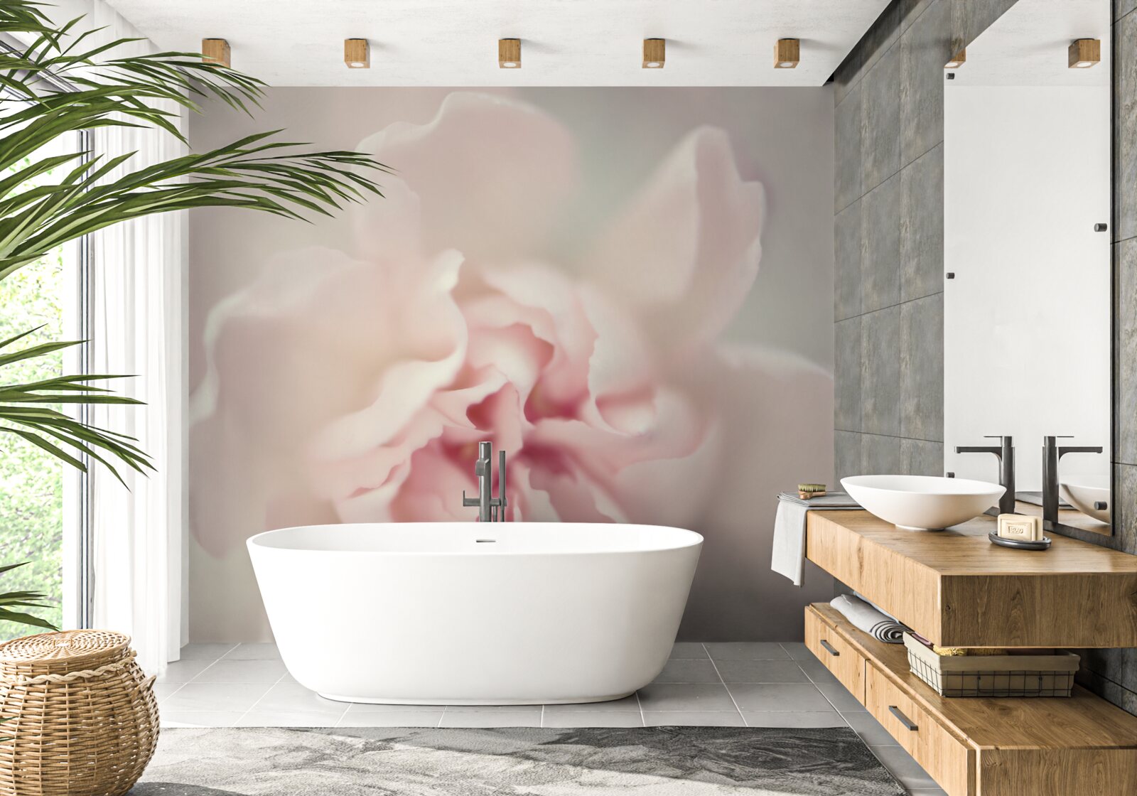 Fototapeta púčik v jemných odtieňoch ružovej